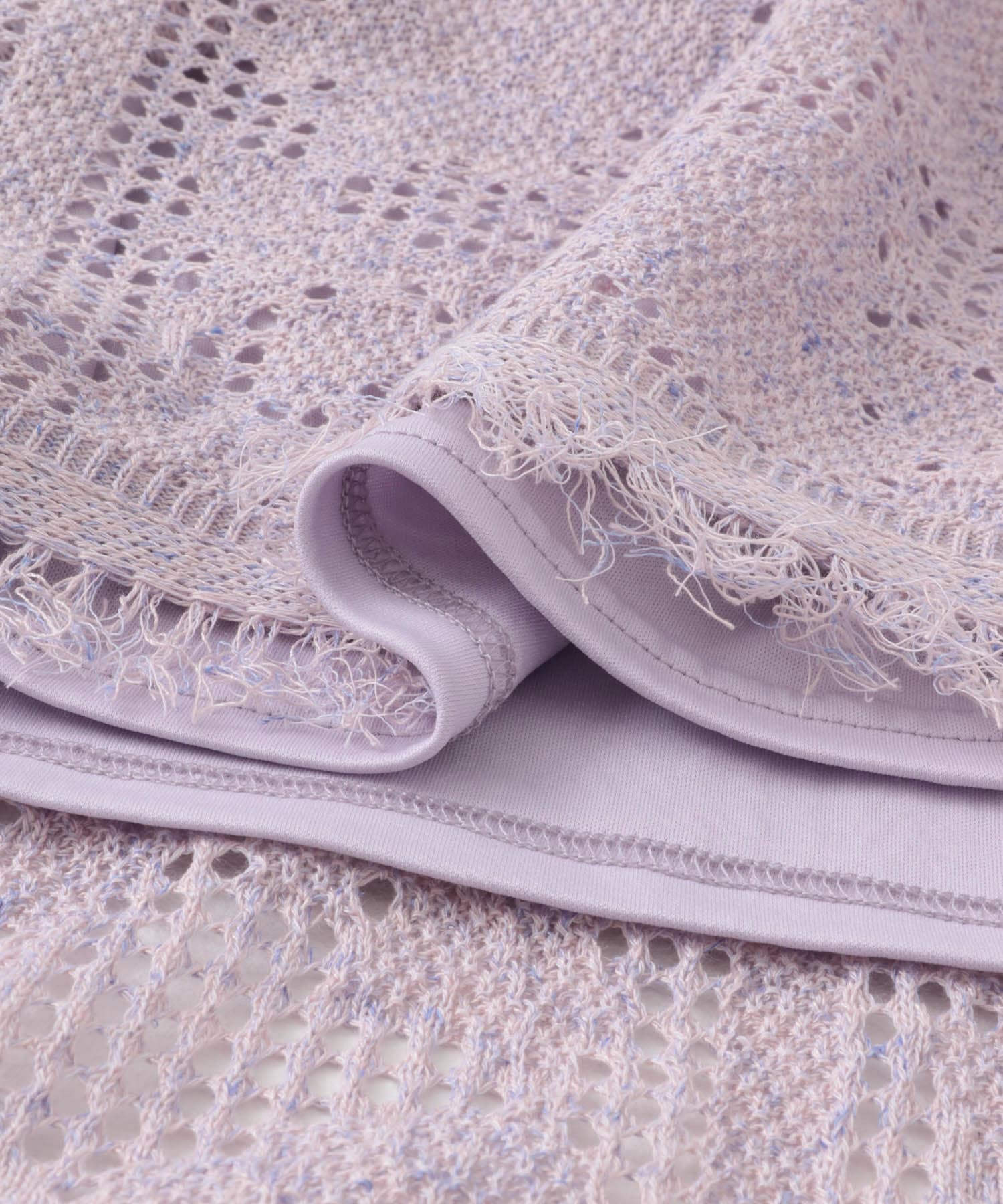 フラワーメッシュスカート ラベンダー FREE