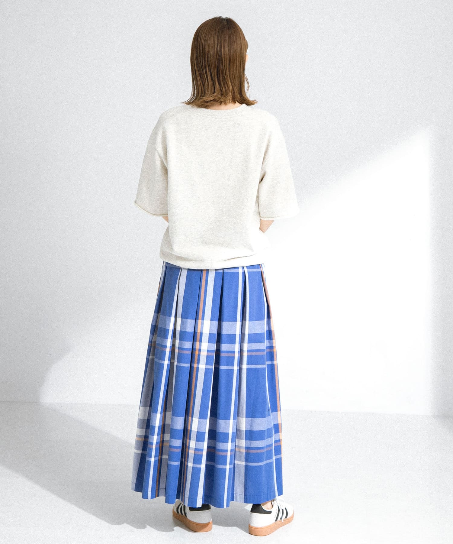 【新品未使用】BLUE LABEL ブルーのチェック　スカート　サイズ36 クレストブリッジチェックソフティーボイルマキシスカート