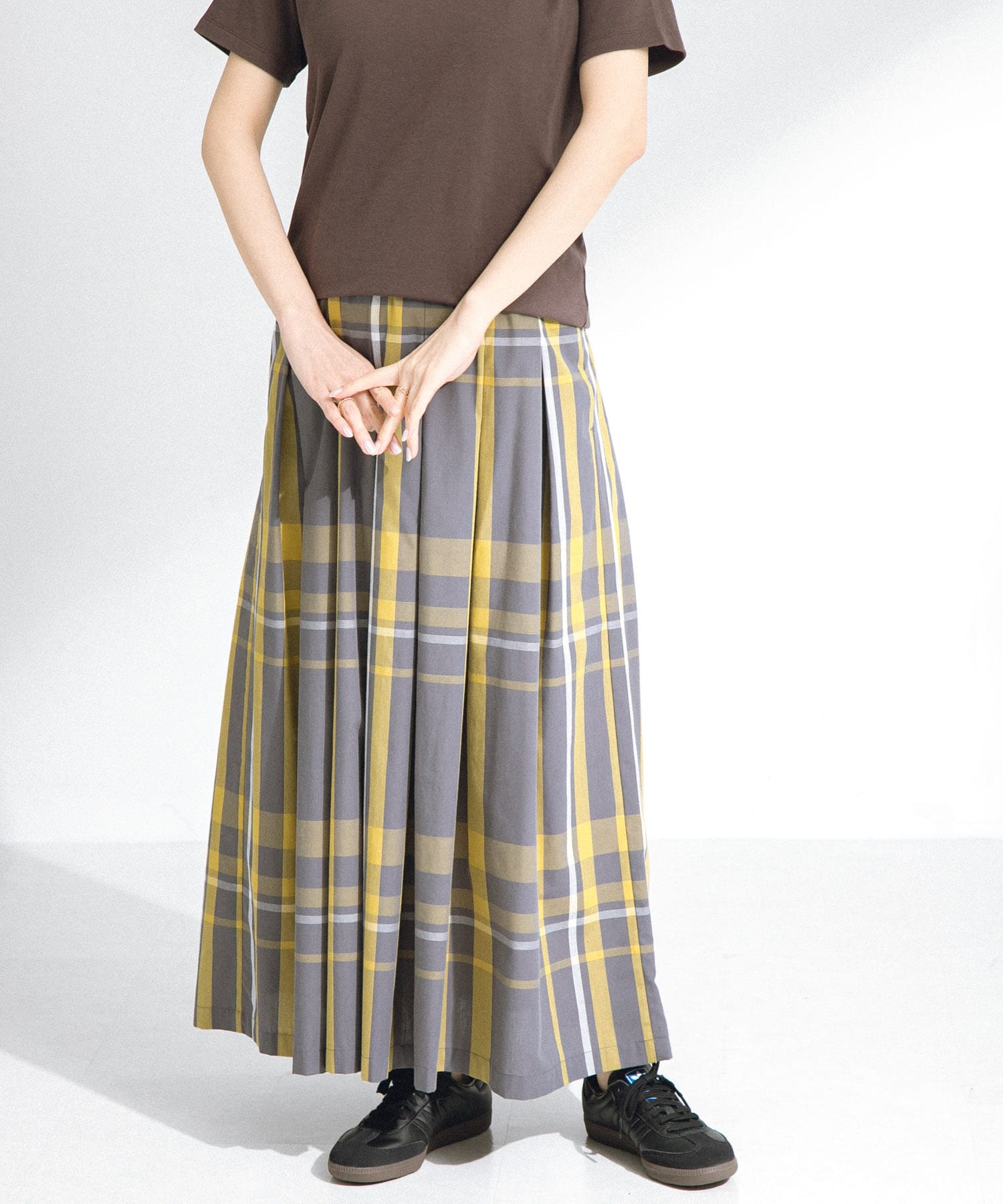 『WEB限定/一部店舗展開』サマーチェックタックスカート