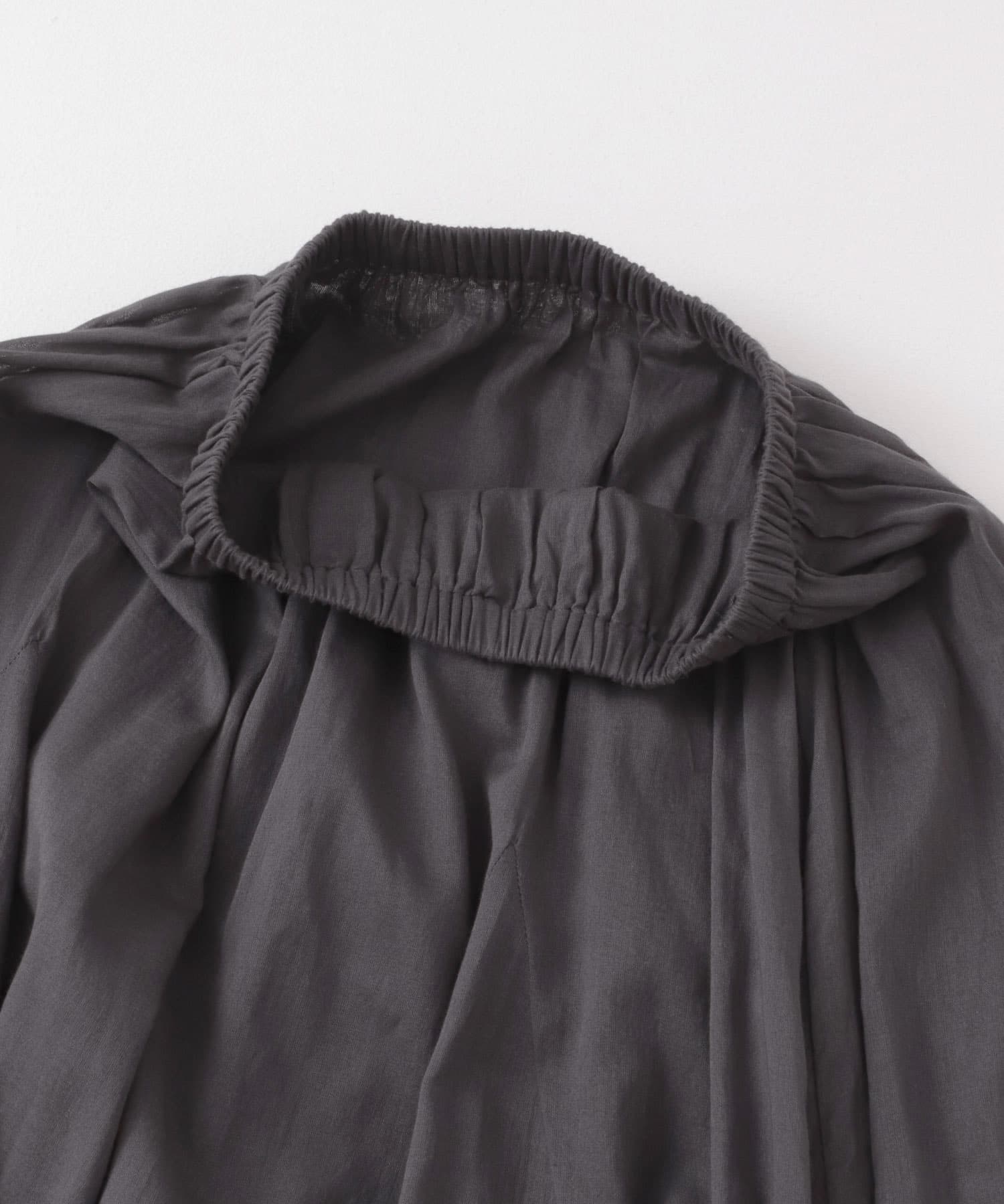 エアリーコットンボイルフレアスカート インクブラック FREE