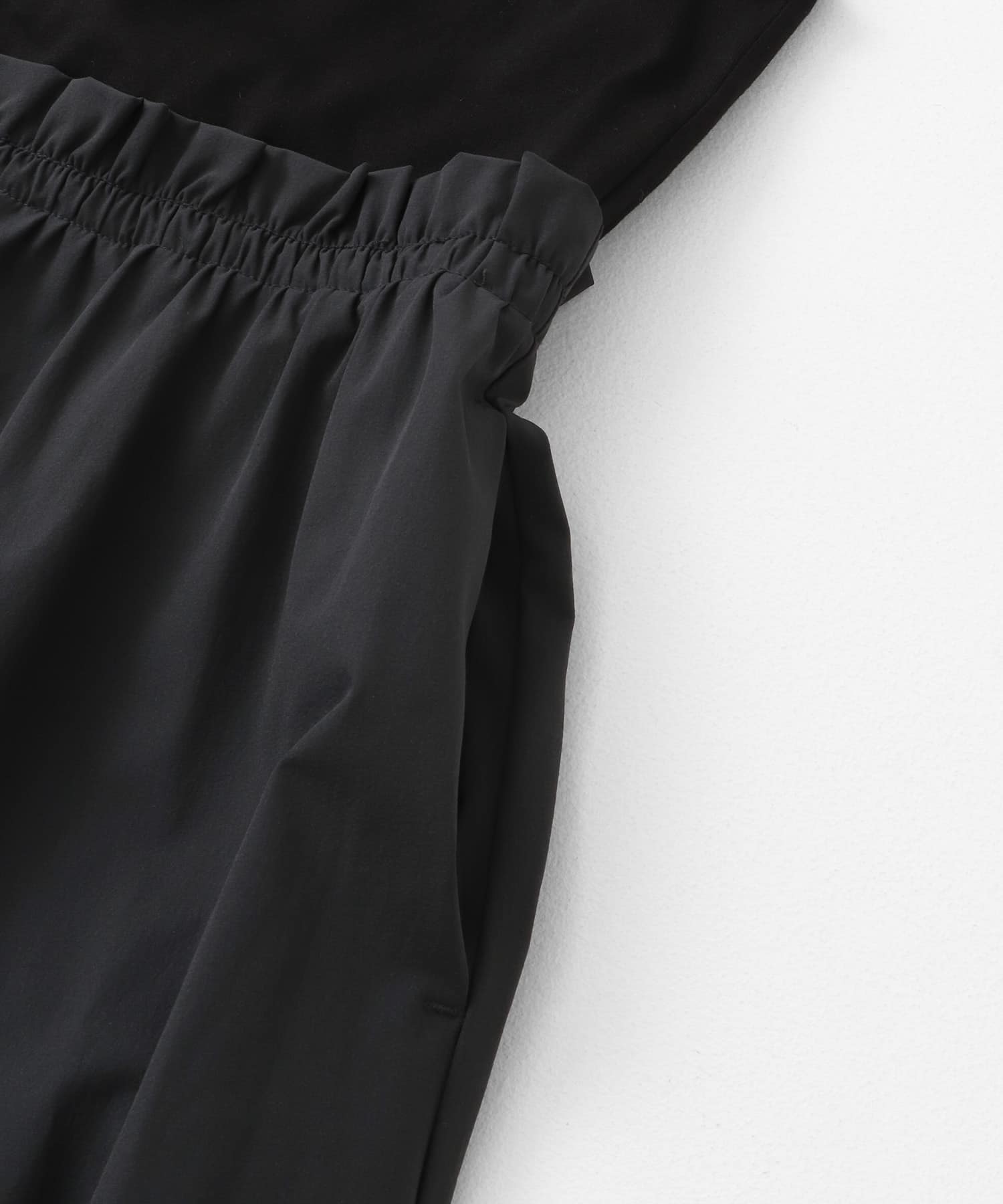 『吸水速乾/接触冷感』Breeze Fit ドッキングワンピース BLK×CHA FREE