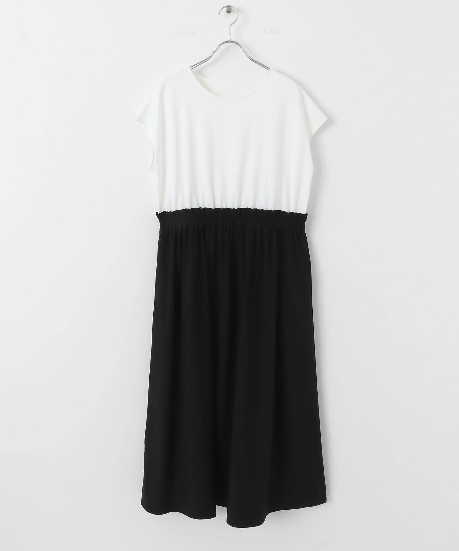 『吸水速乾/接触冷感』Breeze Fit ドッキングワンピース OFF×BLK FREE