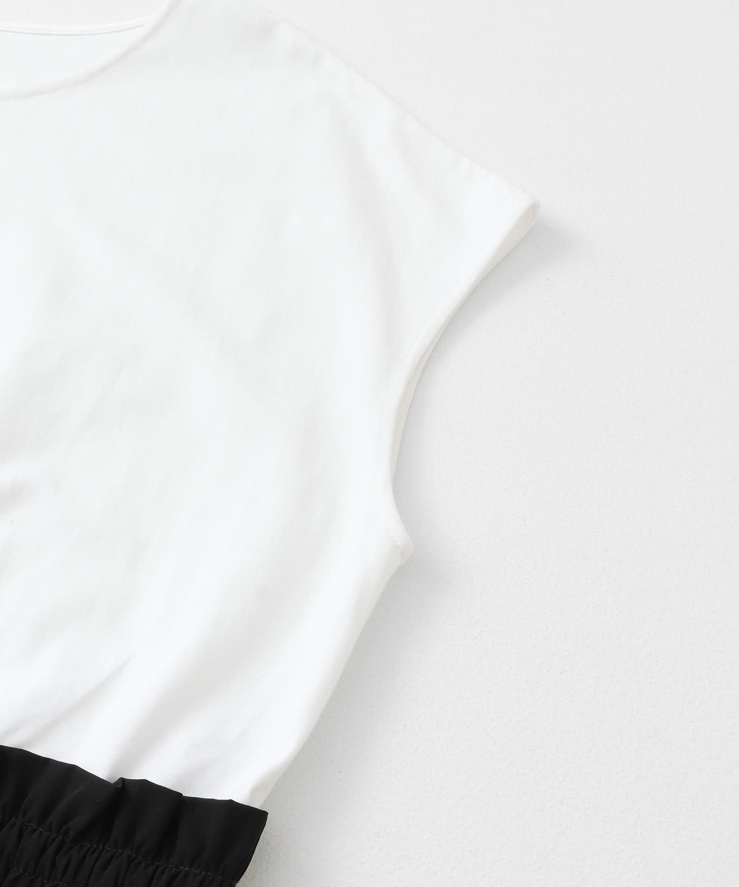 『吸水速乾/接触冷感』Breeze Fit ドッキングワンピース OFF×BLK FREE