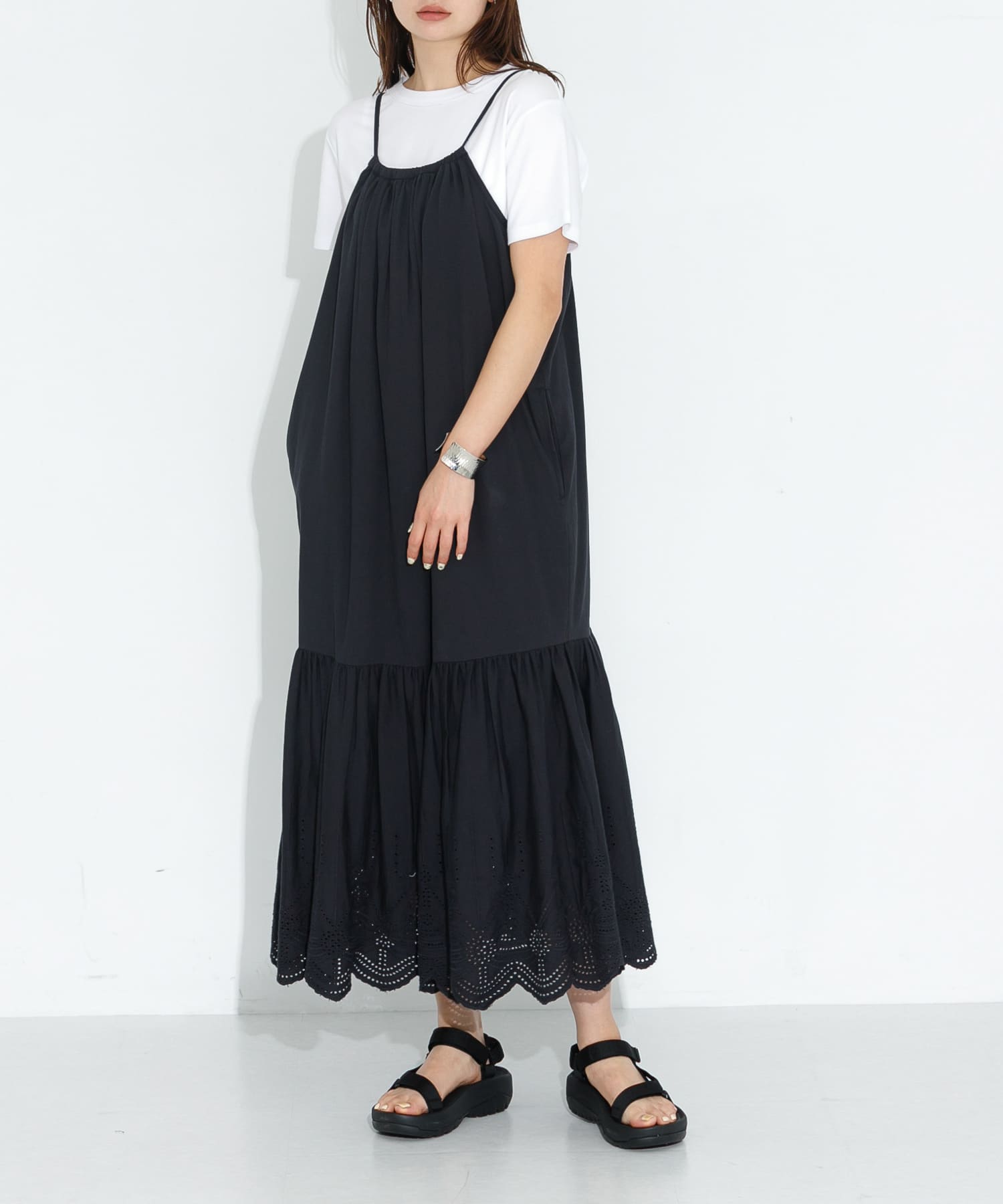 シフリーコットンキャミワンピース