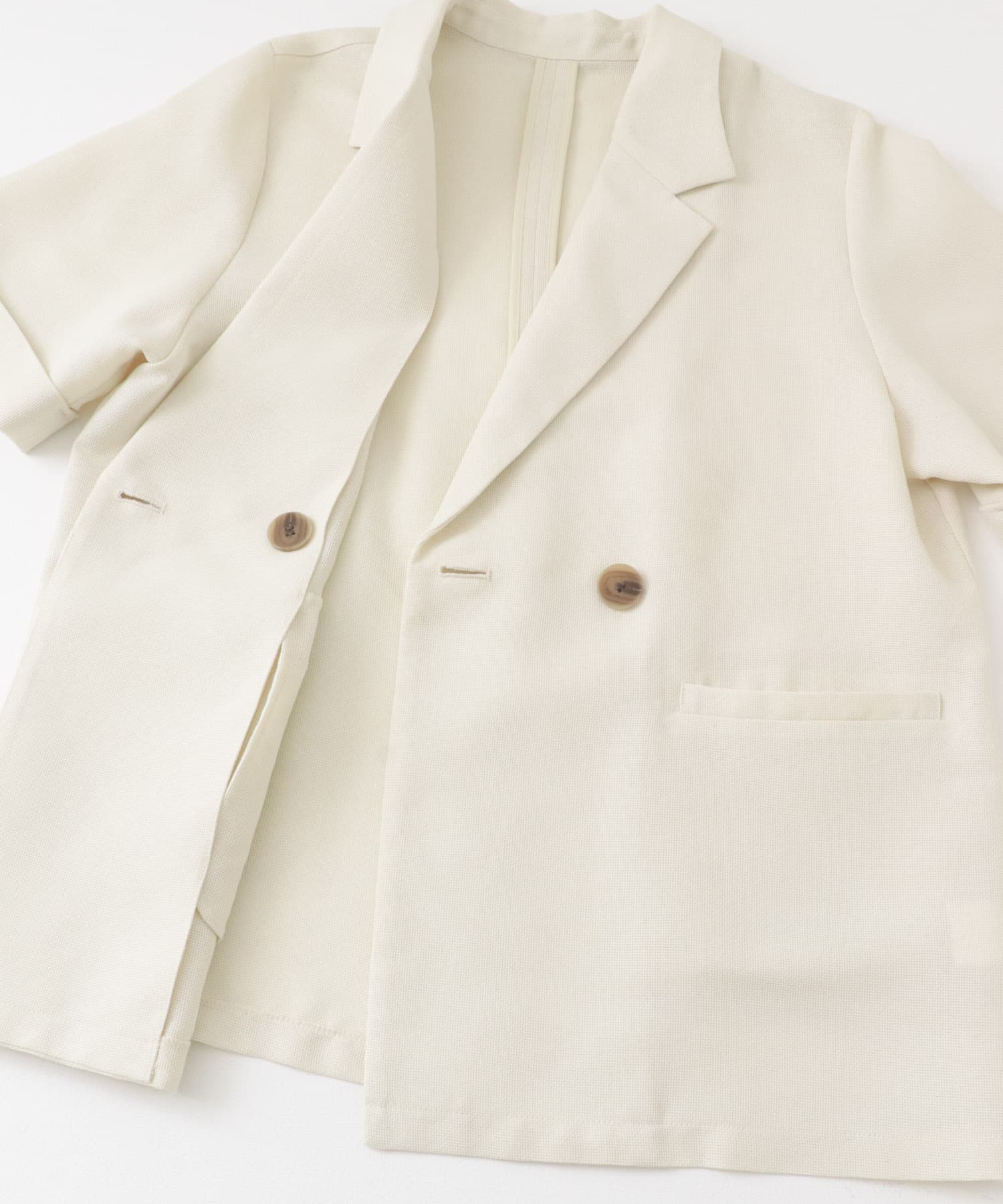 24SS メッシュハーフスリーブジャケット 24SS メッシュハーフスリーブジャケット