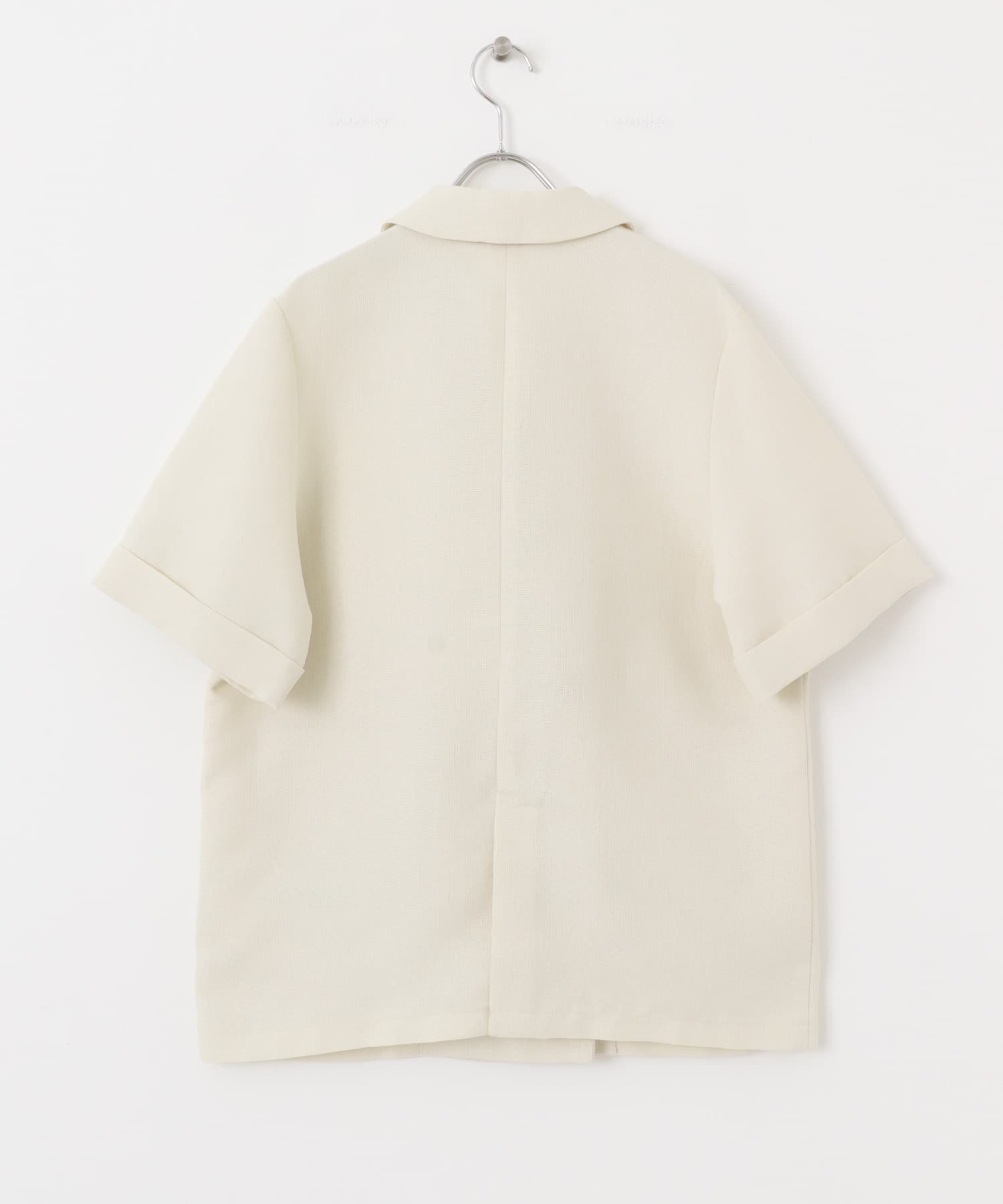 URBAN RESEARCH メッシュハーフスリーブジャケット　ベージュ URBAN RESEARCH（アーバンリサーチ）の「メッシュハーフスリーブ
