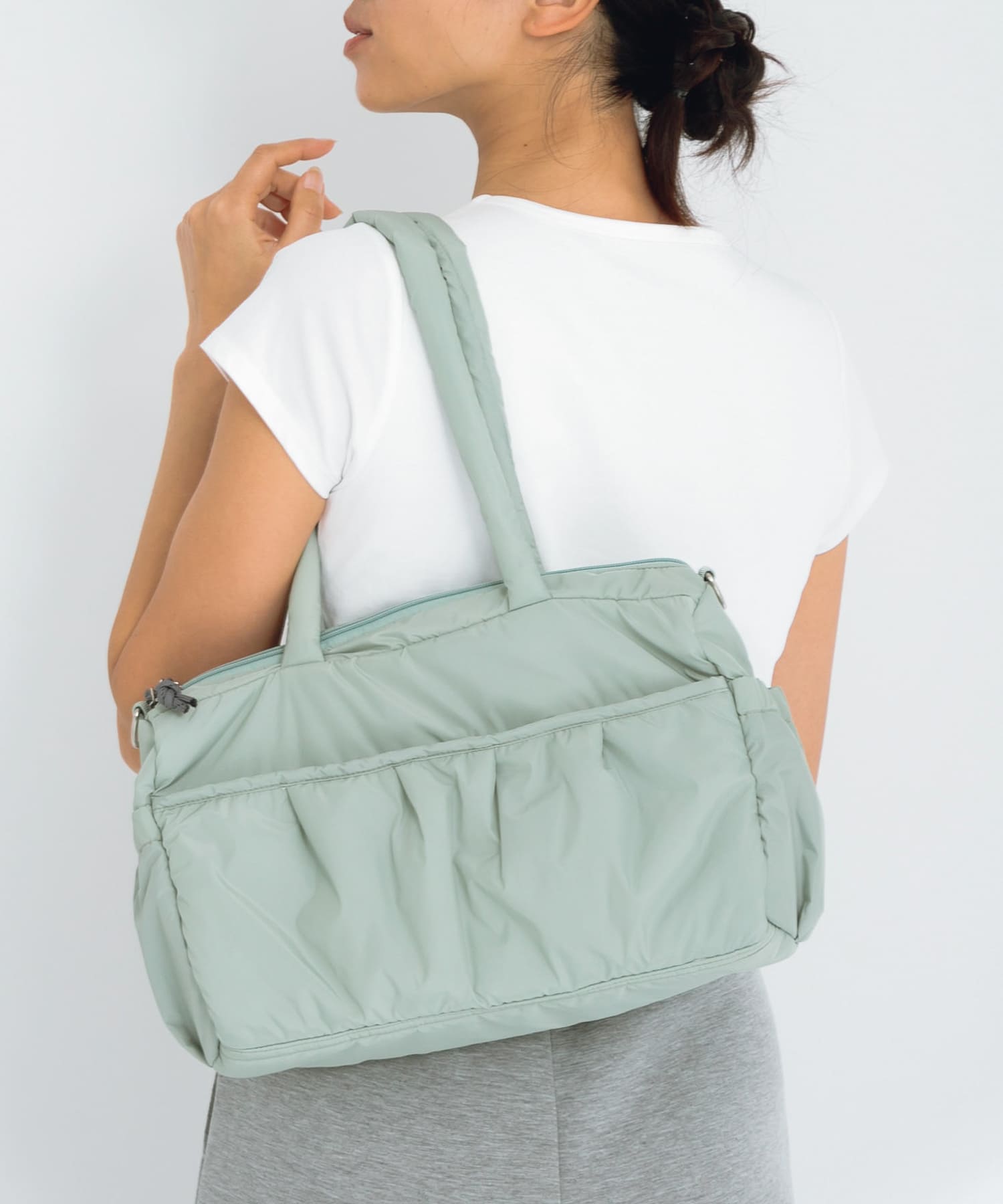 SLAB　2wayPuffBostonBag ミント one