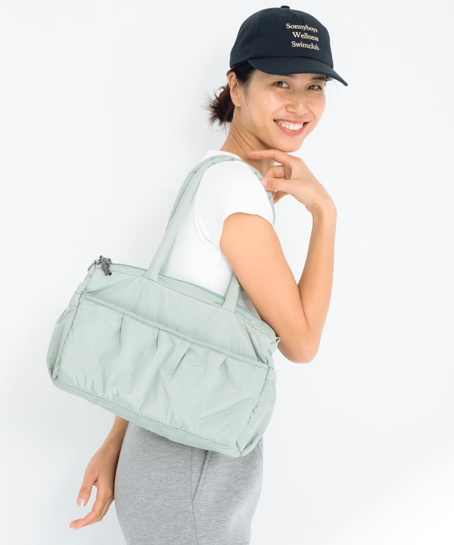 SLAB　2wayPuffBostonBag ミント one