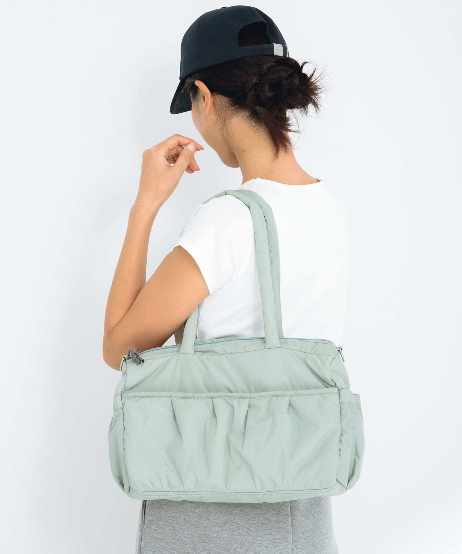 SLAB　2wayPuffBostonBag ミント one