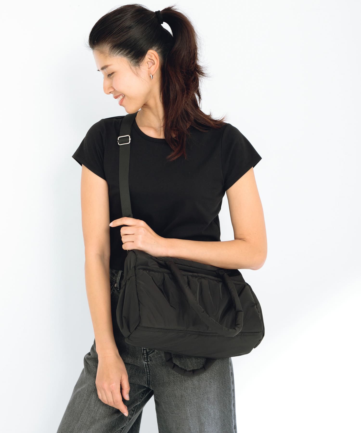 SLAB　2wayPuffBostonBag ブラック one