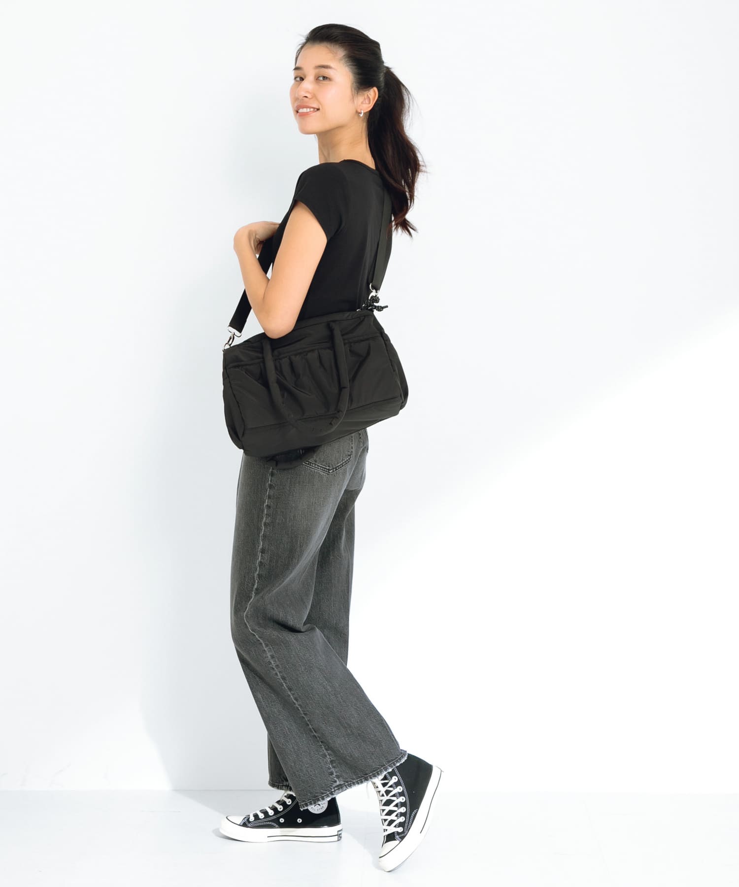 SLAB　2wayPuffBostonBag ブラック one