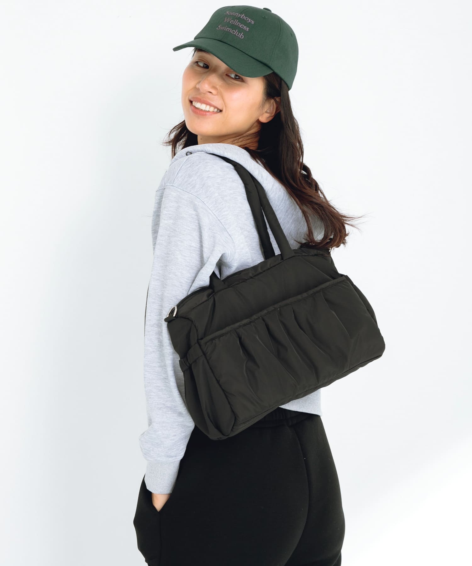 SLAB　2wayPuffBostonBag ブラック one