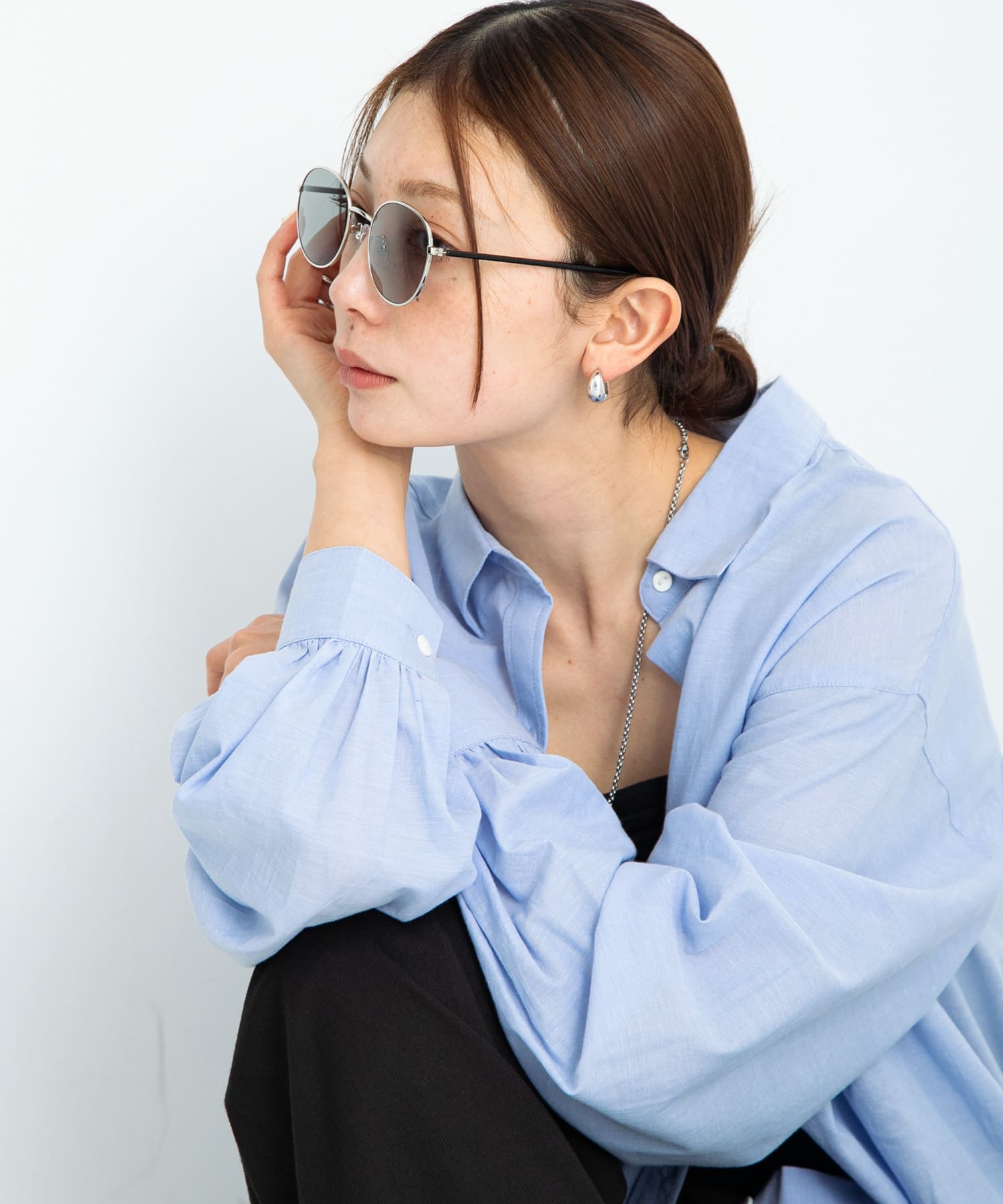 FEEL LIFE メタルフレームサングラス スモーク one