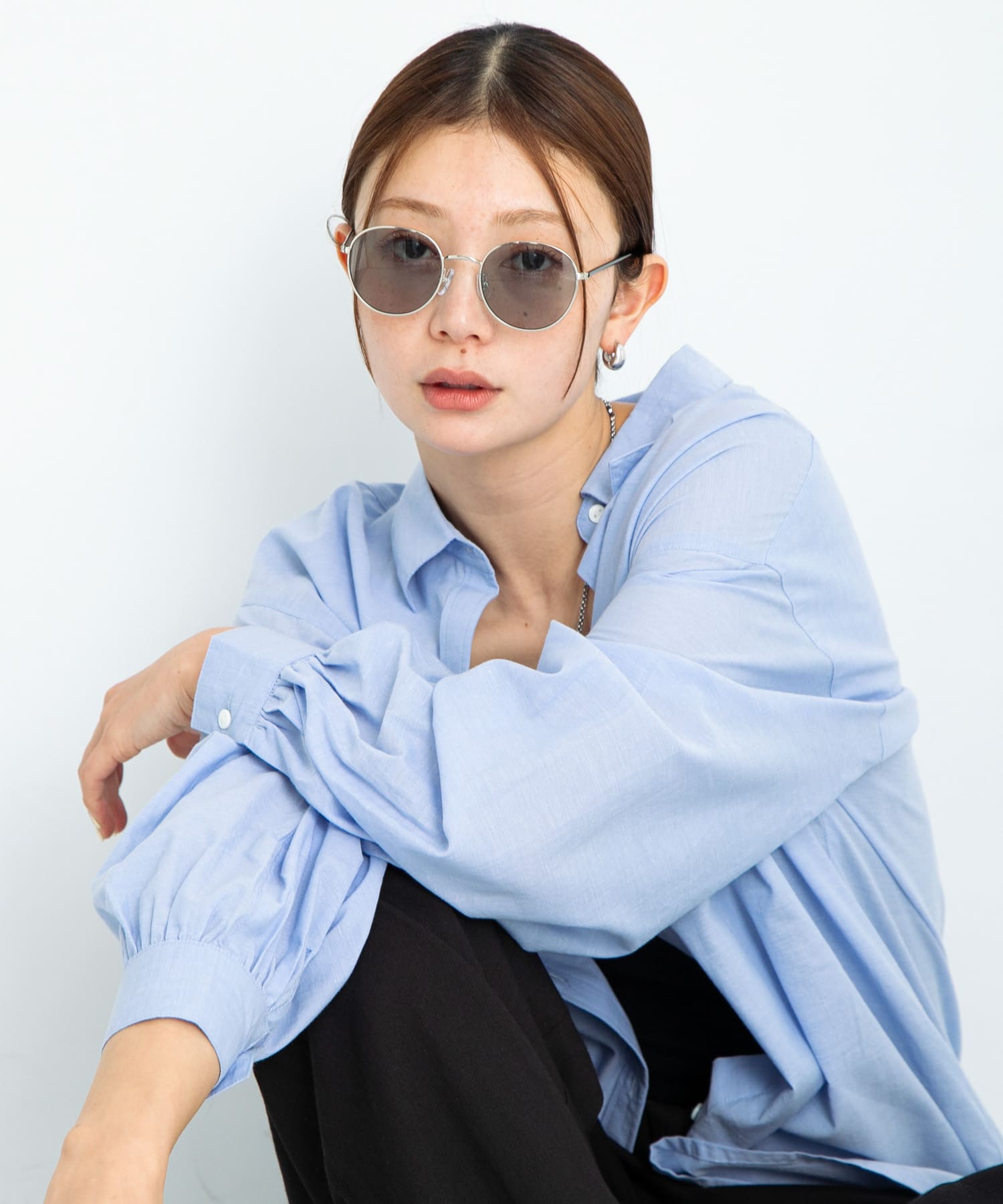 FEEL LIFE メタルフレームサングラス スモーク one