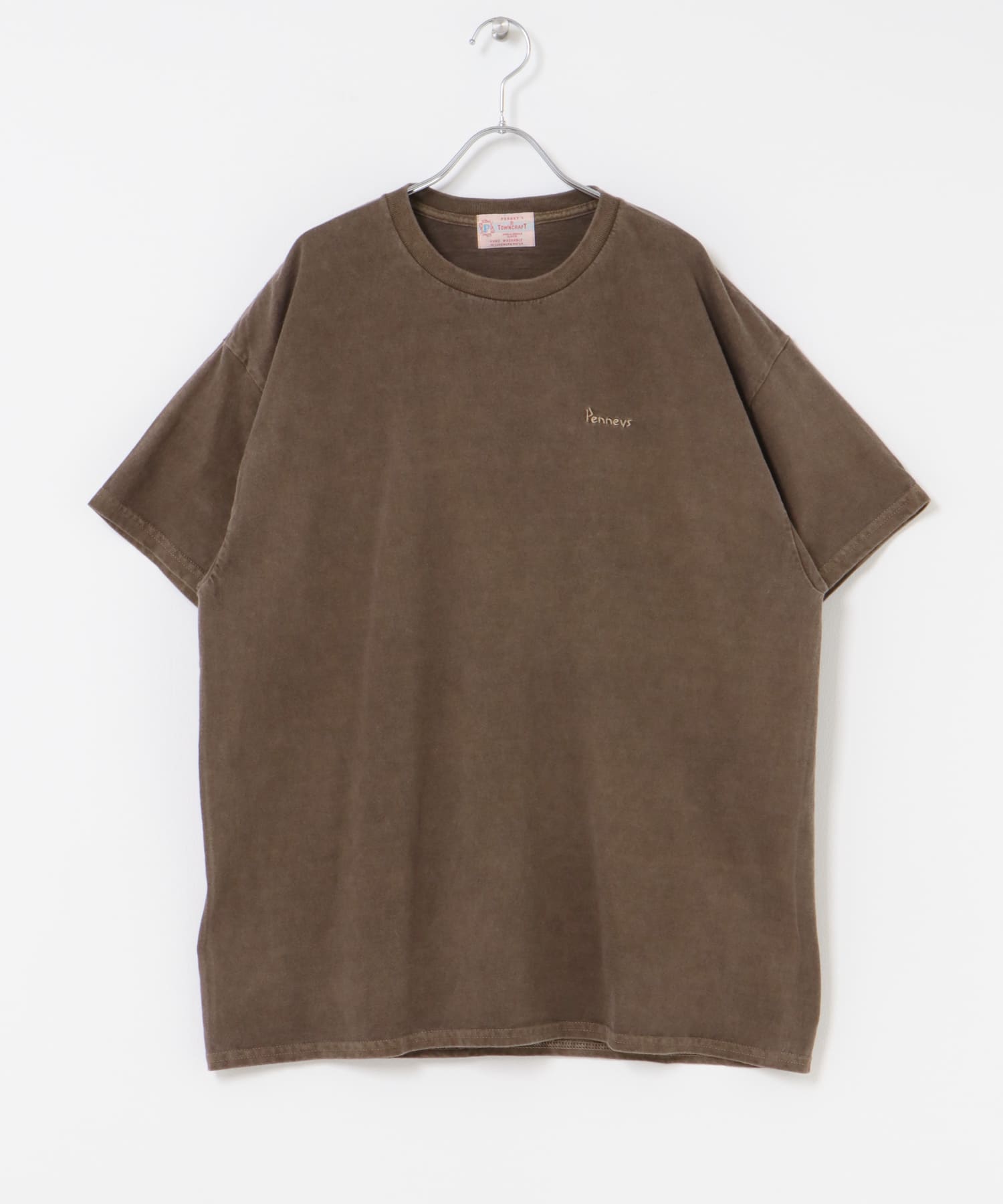 『別注』PENNEYS×Sonny Label　ピグメントショートスリーブTシャツ ブラウン one