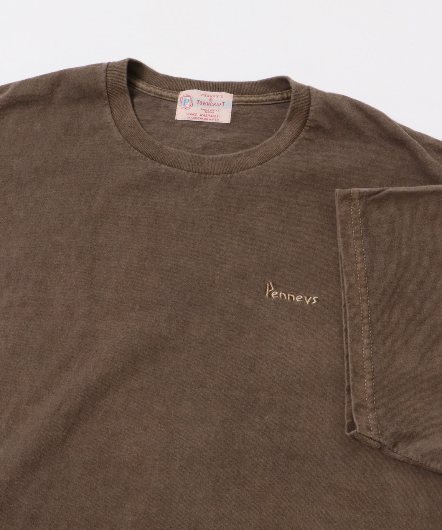 『別注』PENNEYS×Sonny Label　ピグメントショートスリーブTシャツ ブラウン one