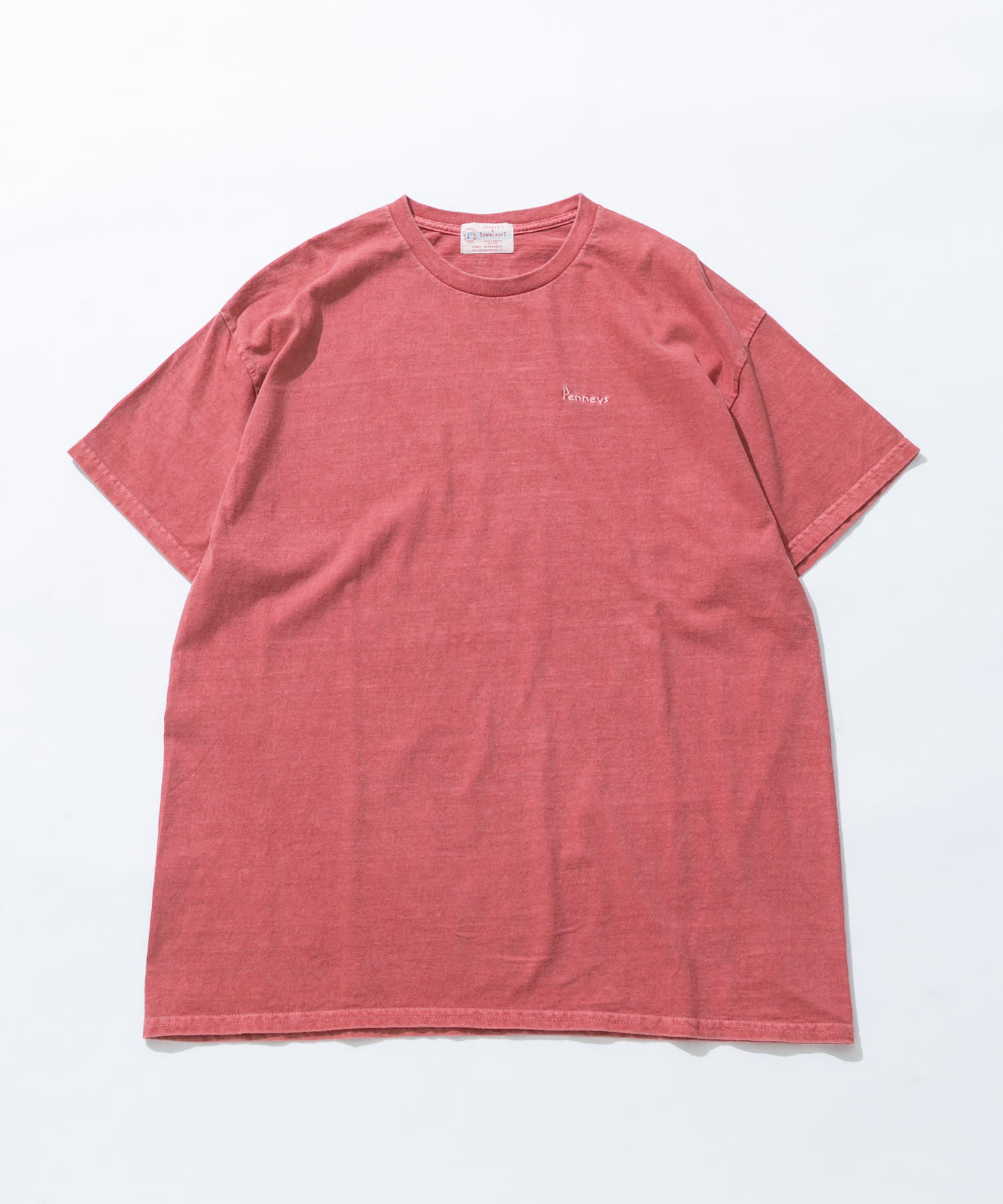 『別注』PENNEYS×Sonny Label　ピグメントショートスリーブTシャツ レッド one