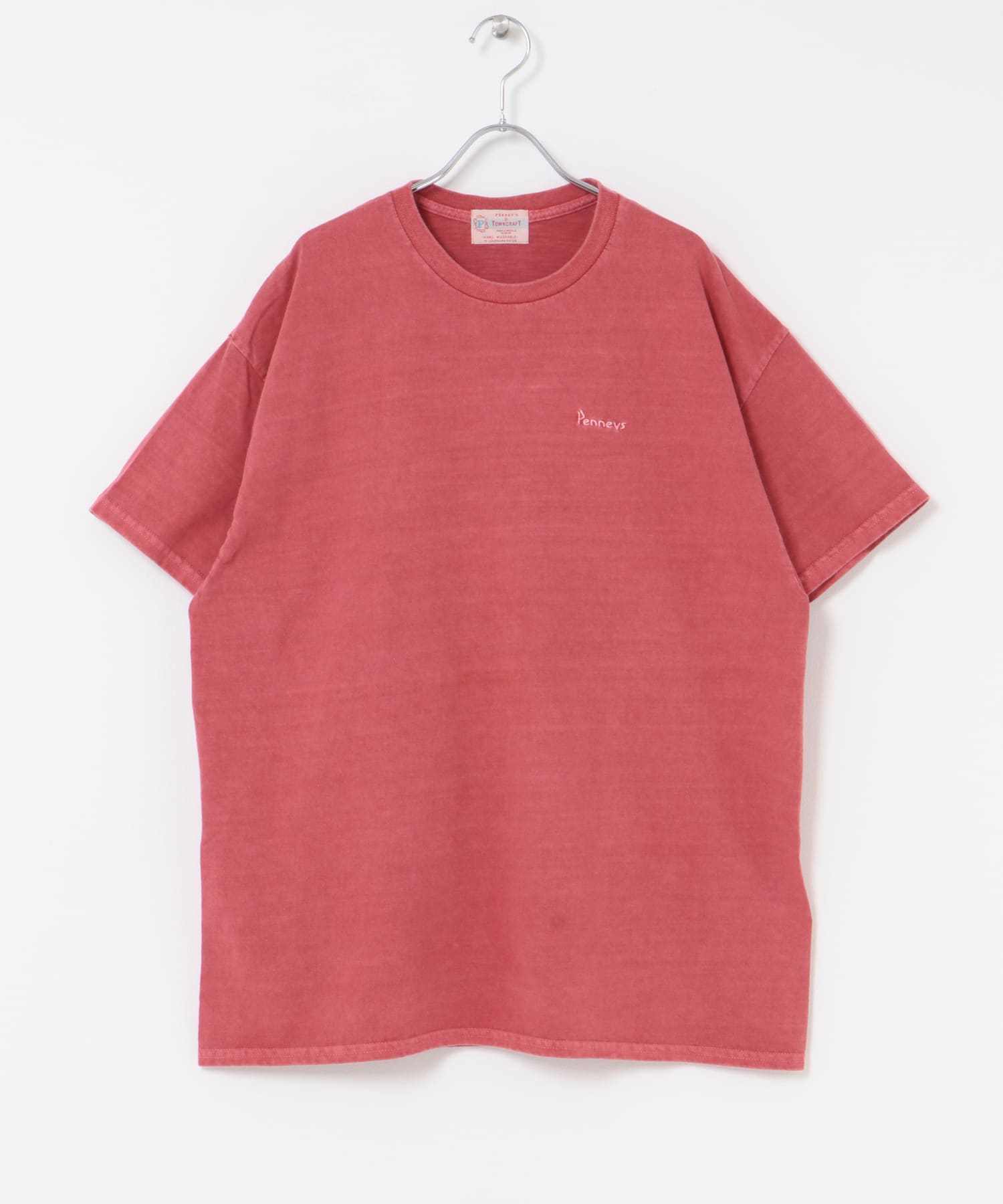 『別注』PENNEYS×Sonny Label　ピグメントショートスリーブTシャツ レッド one