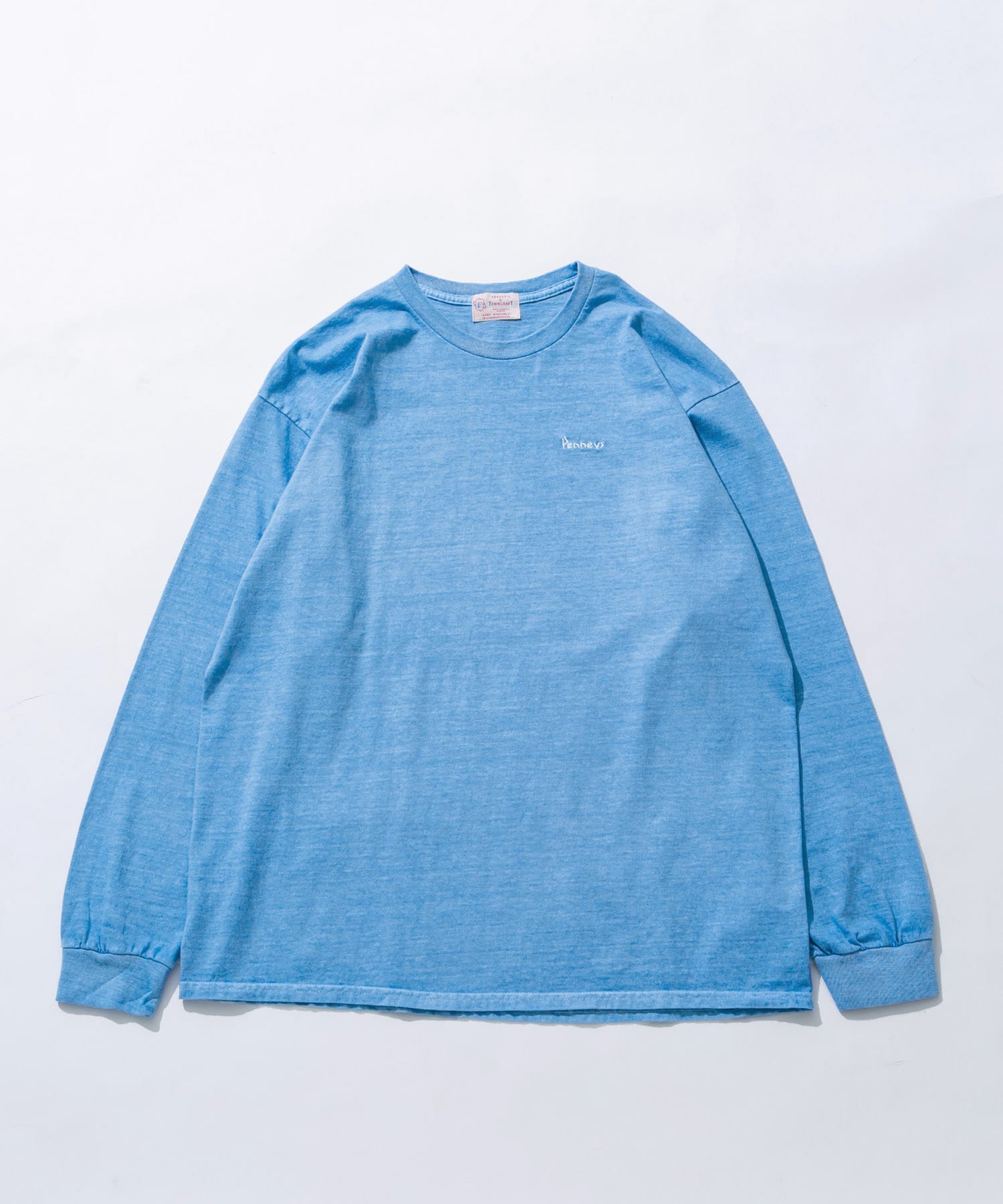 『別注』PENNEYS×Sonny Label　ピグメントロングスリーブTシャツ ブルー one