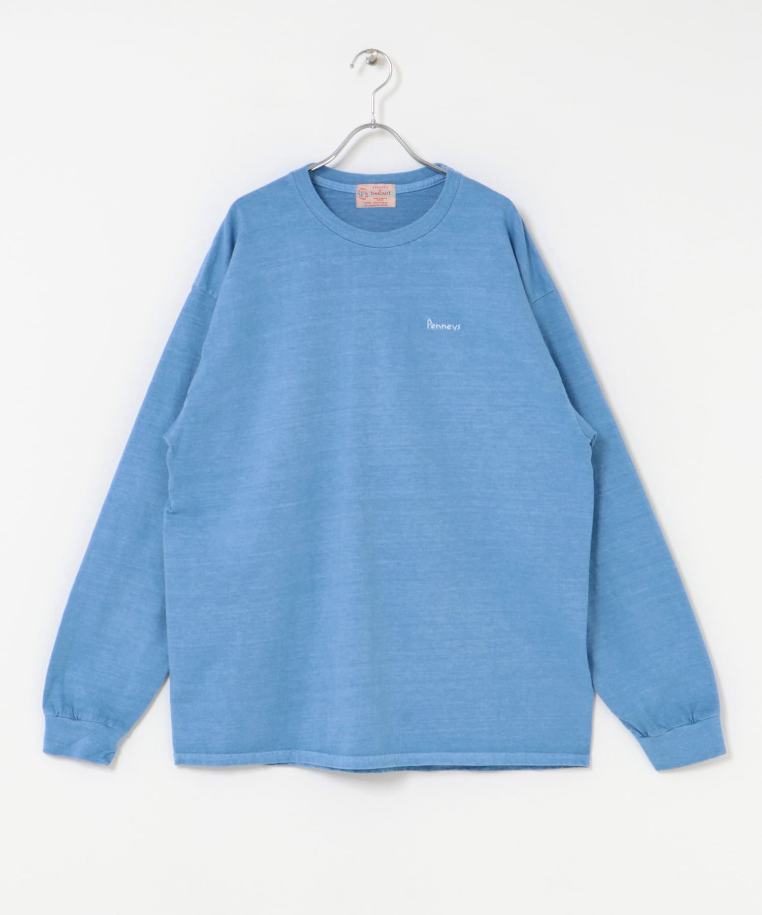 『別注』PENNEYS×Sonny Label　ピグメントロングスリーブTシャツ ブルー one