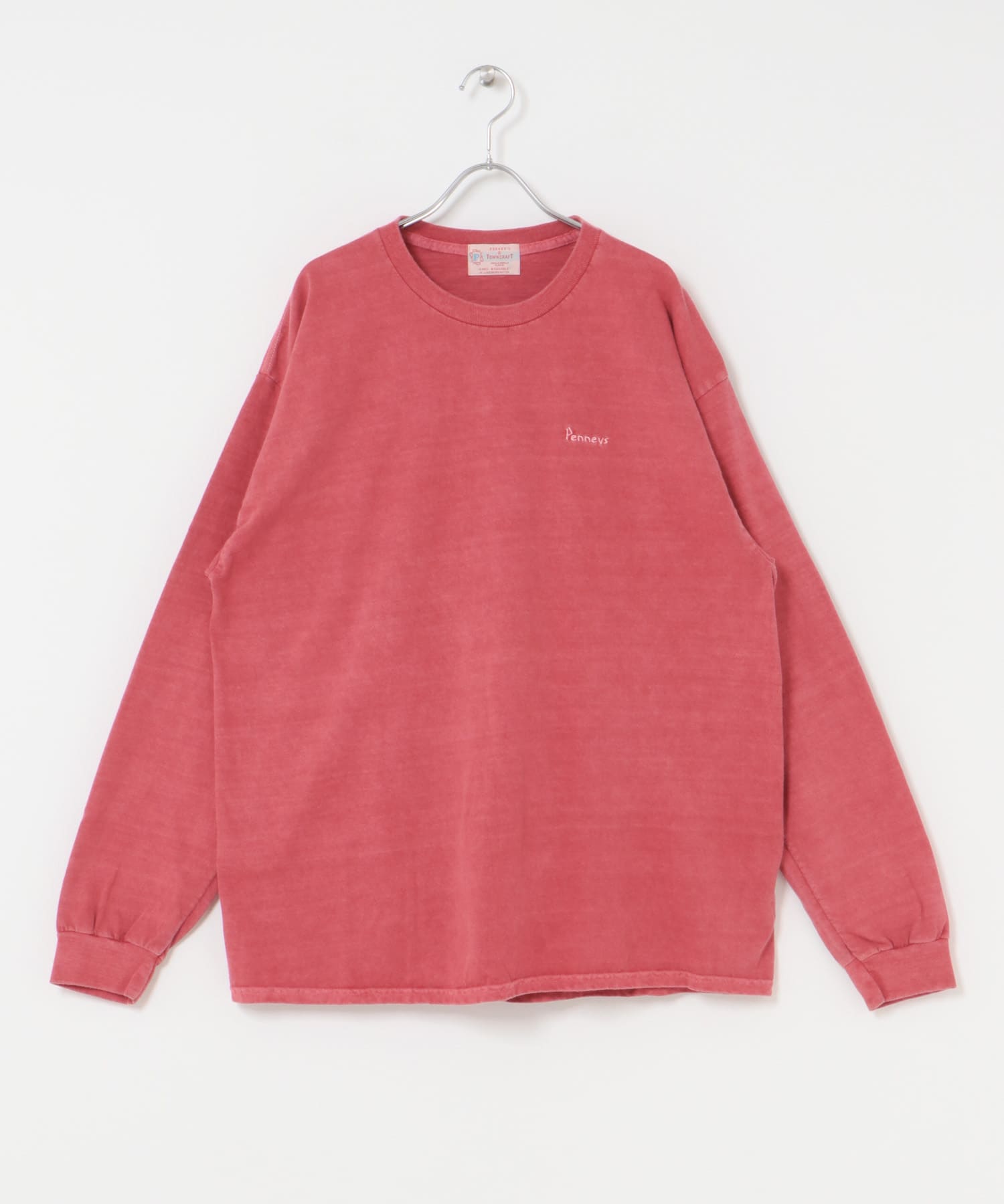 『別注』PENNEYS×Sonny Label　ピグメントロングスリーブTシャツ レッド one