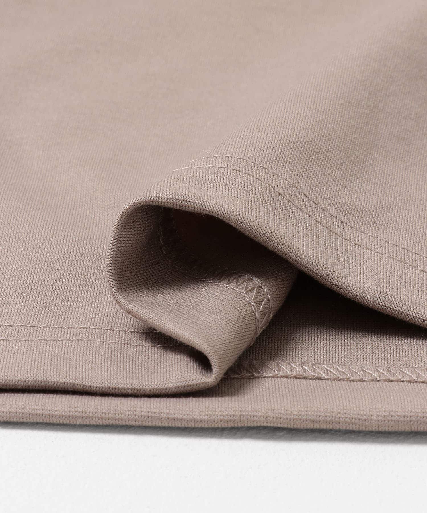 ポンチポケット付ロングスリーブTシャツ グレージュ M