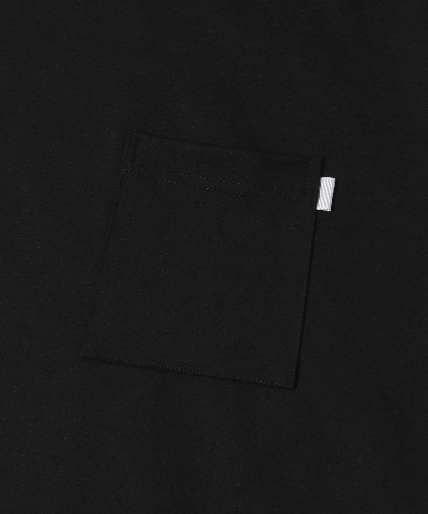 ポンチポケット付ロングスリーブTシャツ ブラック M