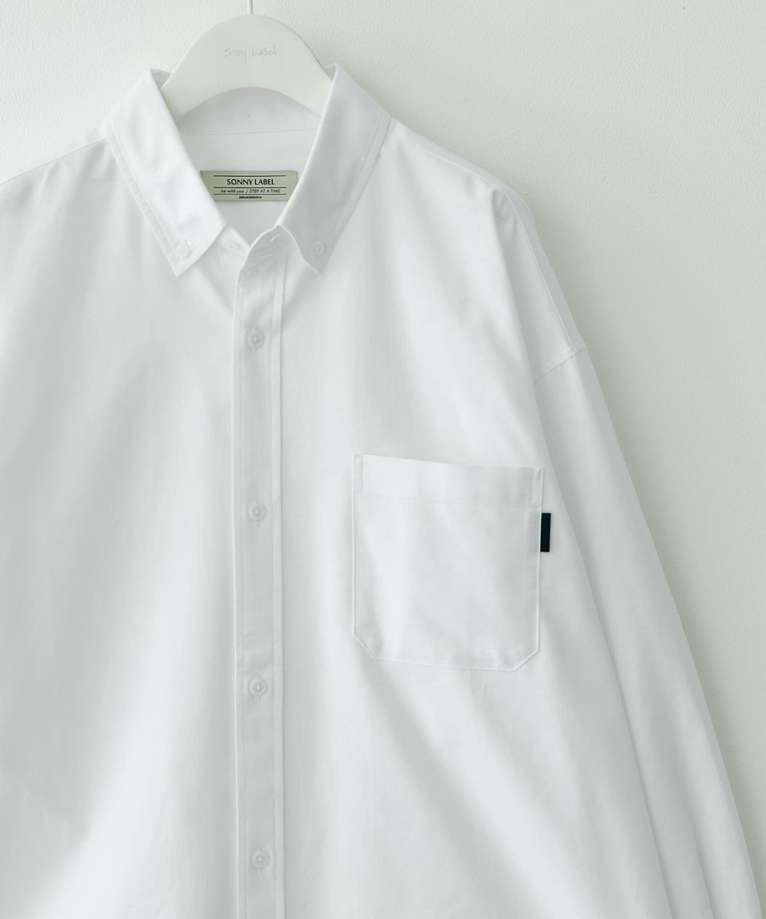 抗菌オックスボタンダウンオーバーシャツ ホワイト M