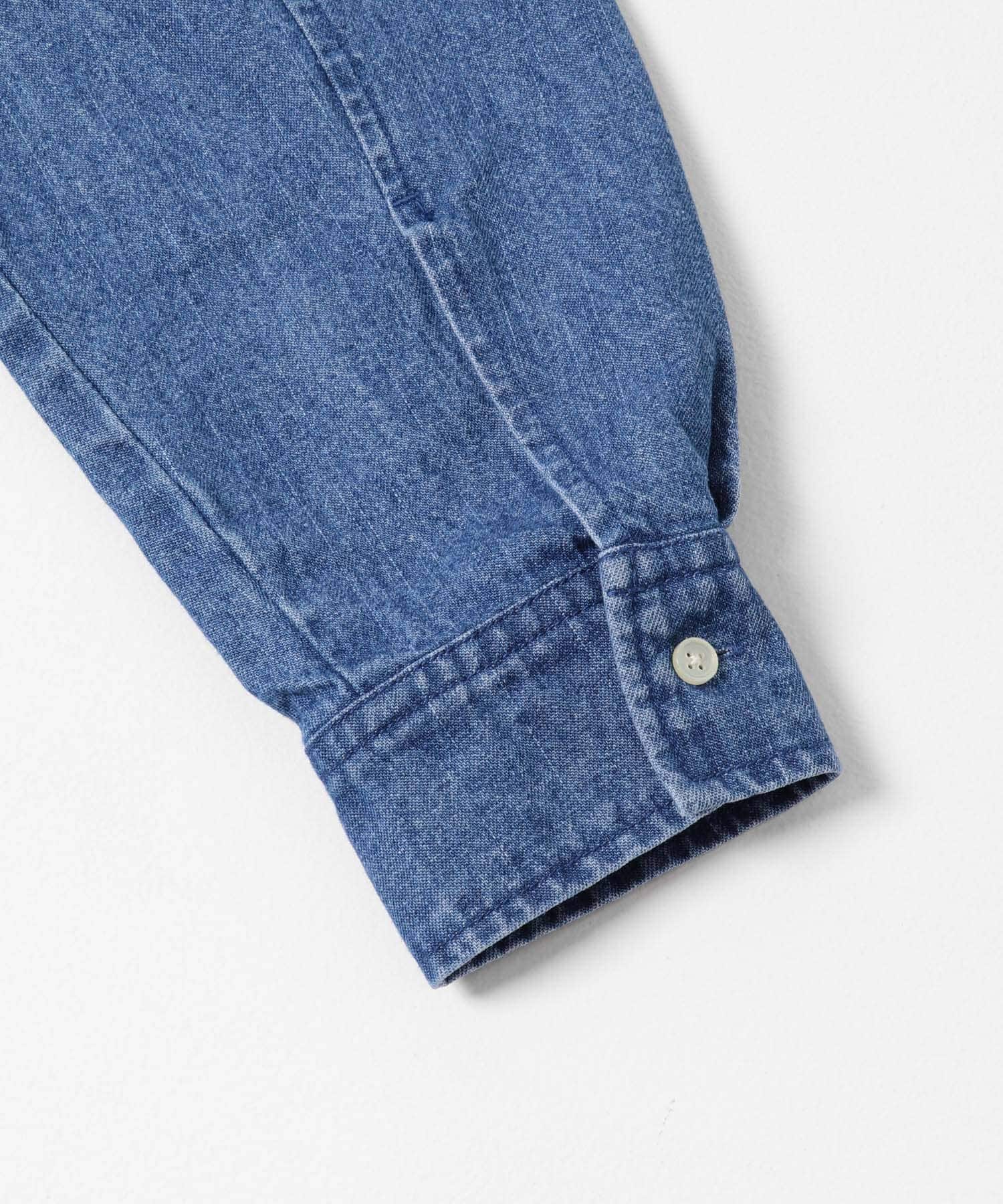 リラックスフィットデニムシャツ インディゴ M