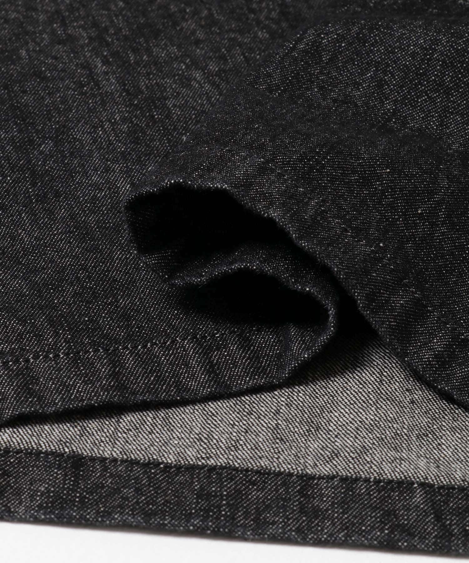 リラックスフィットデニムシャツ ブラック M