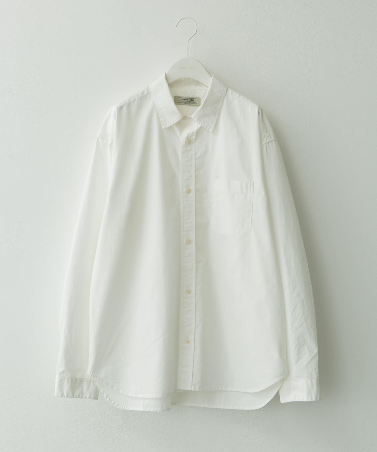 高密度タイプライターレギュラーシャツ ホワイト M