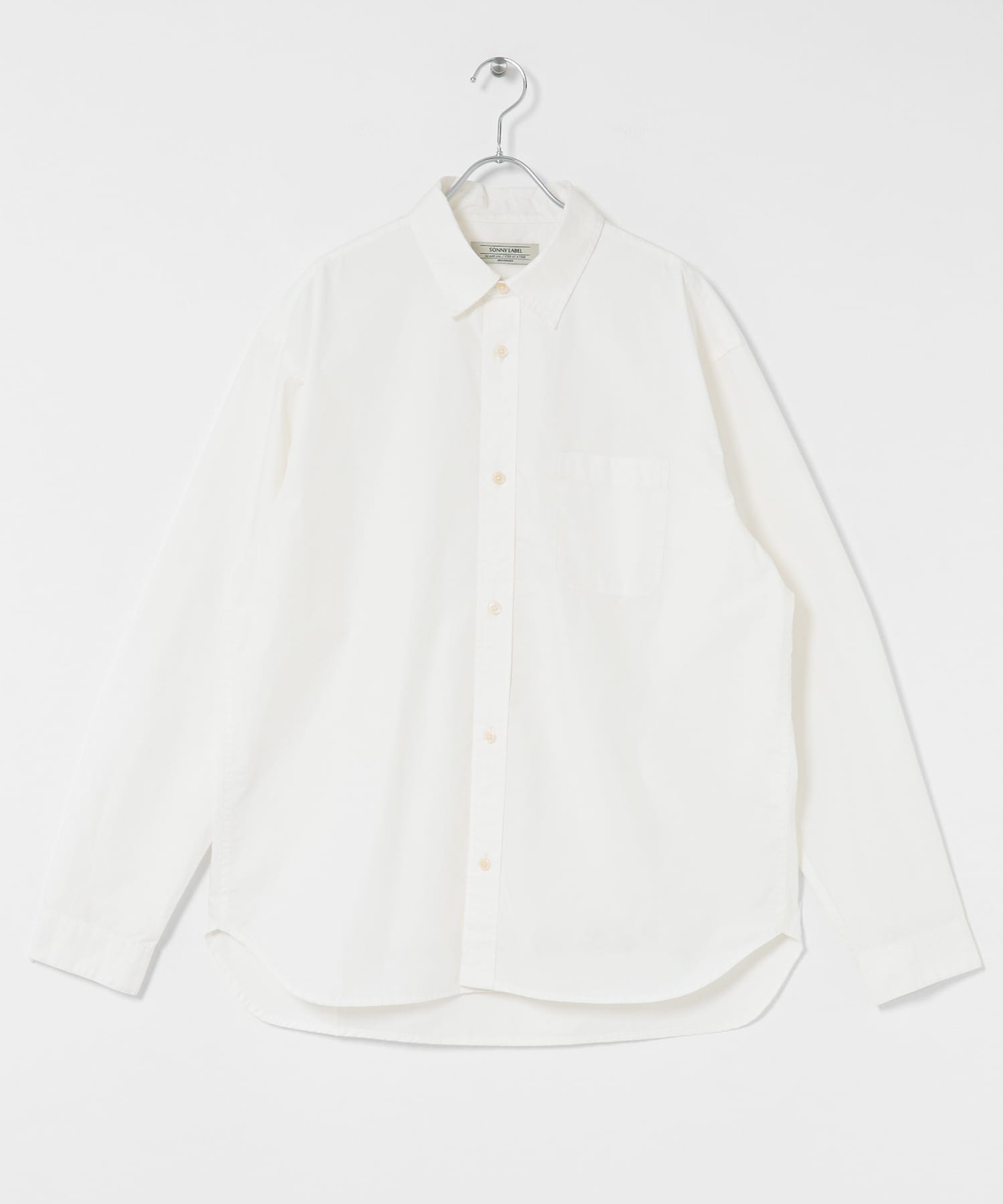 高密度タイプライターレギュラーシャツ ホワイト M