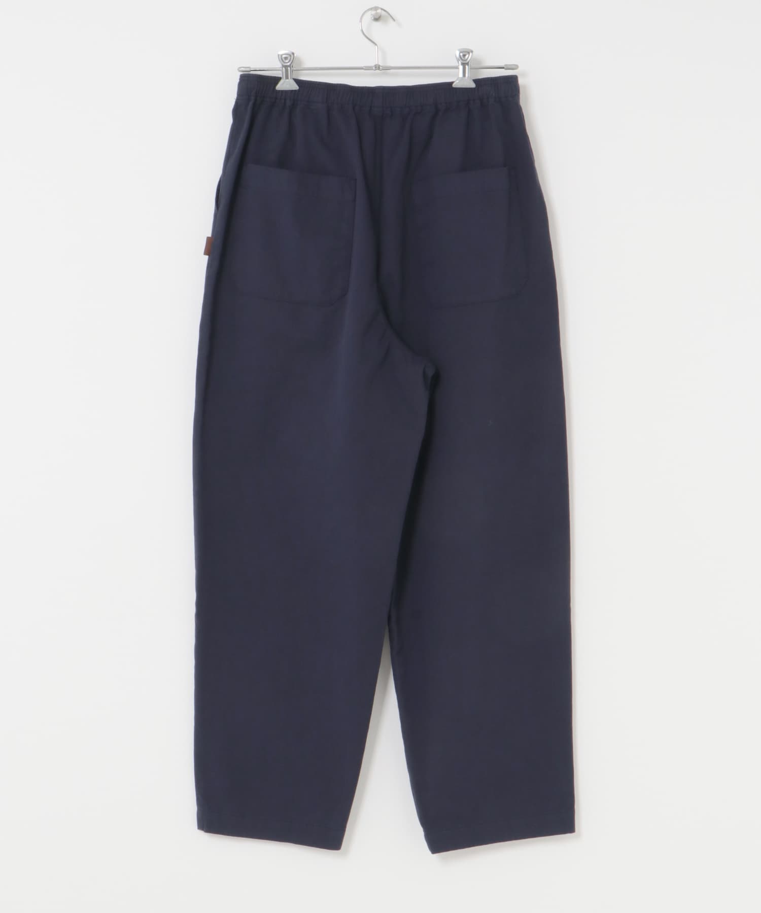 ベーシックワイドイージーチノパンツ ネイビー S