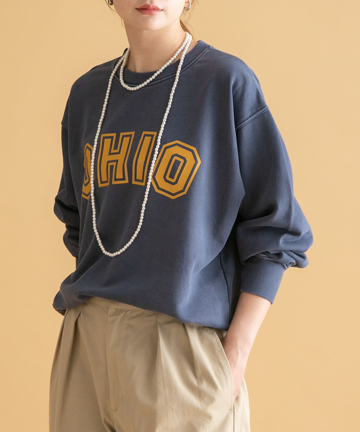 GEM SPORTSWEAR　クルーネックロゴスウェット