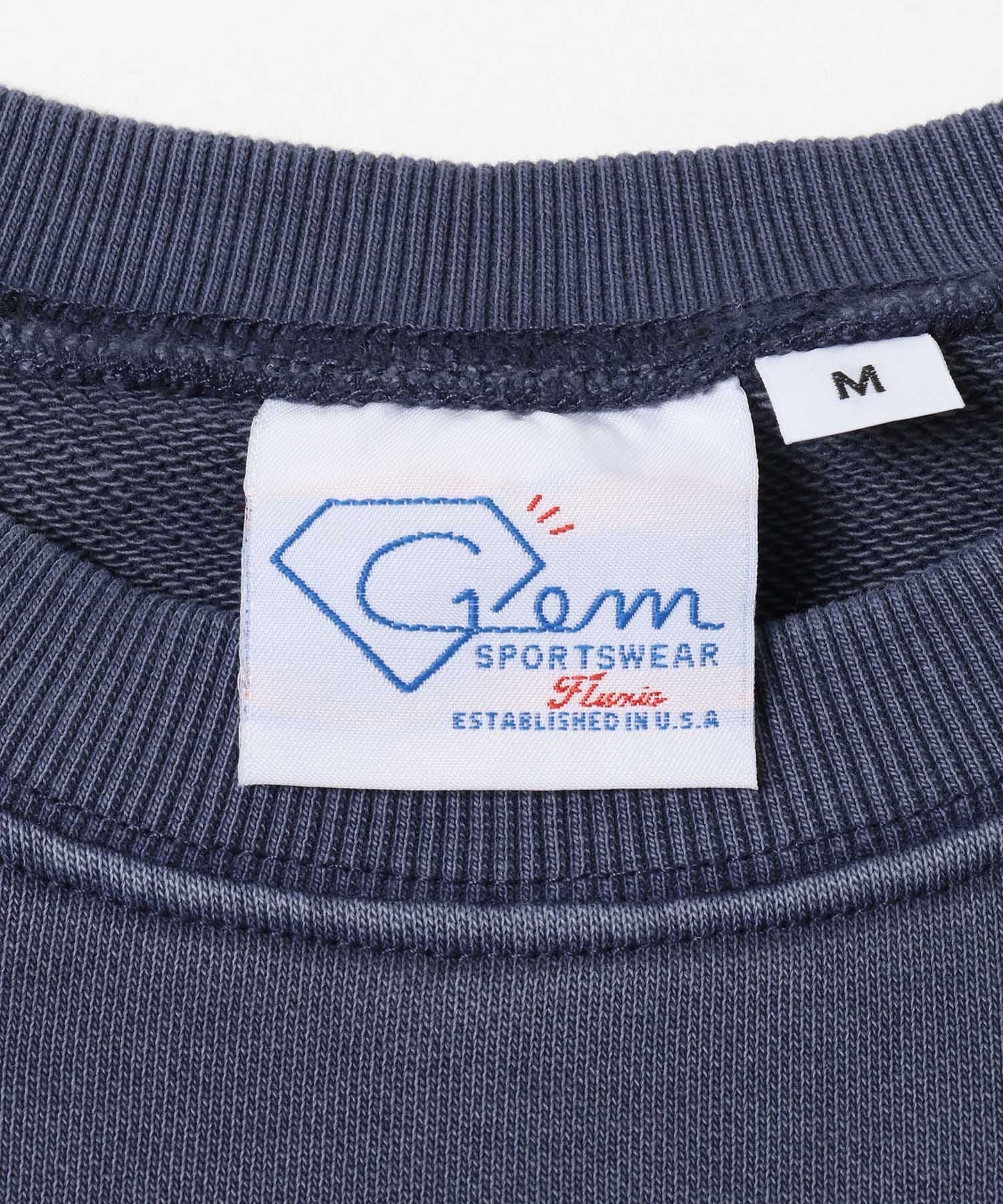 GEM SPORTSWEAR　クルーネックロゴスウェット ネイビー M