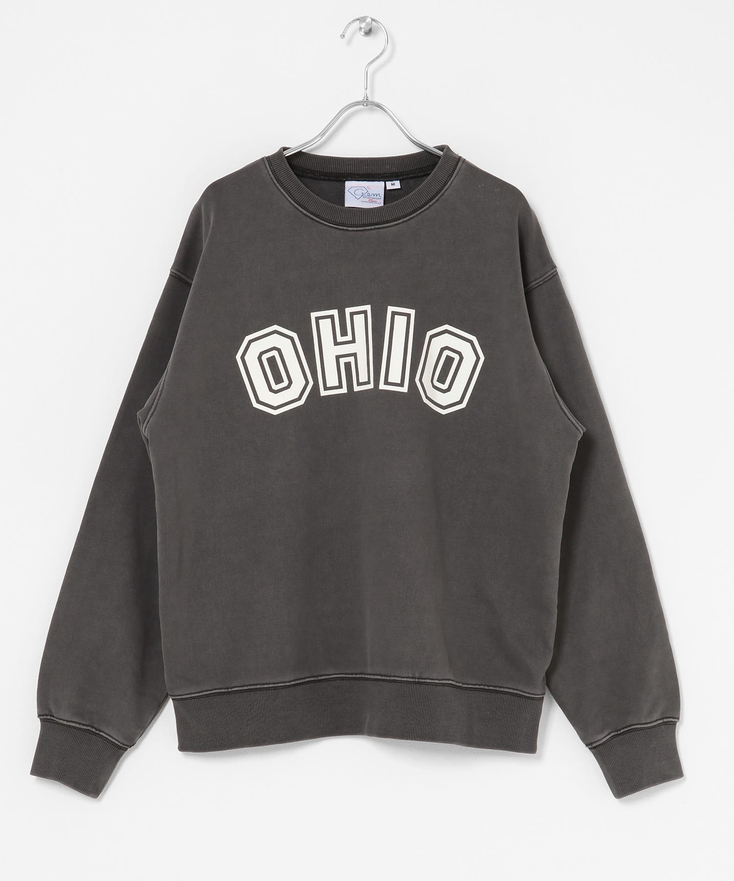 GEM SPORTSWEAR　クルーネックロゴスウェット スミクロ M