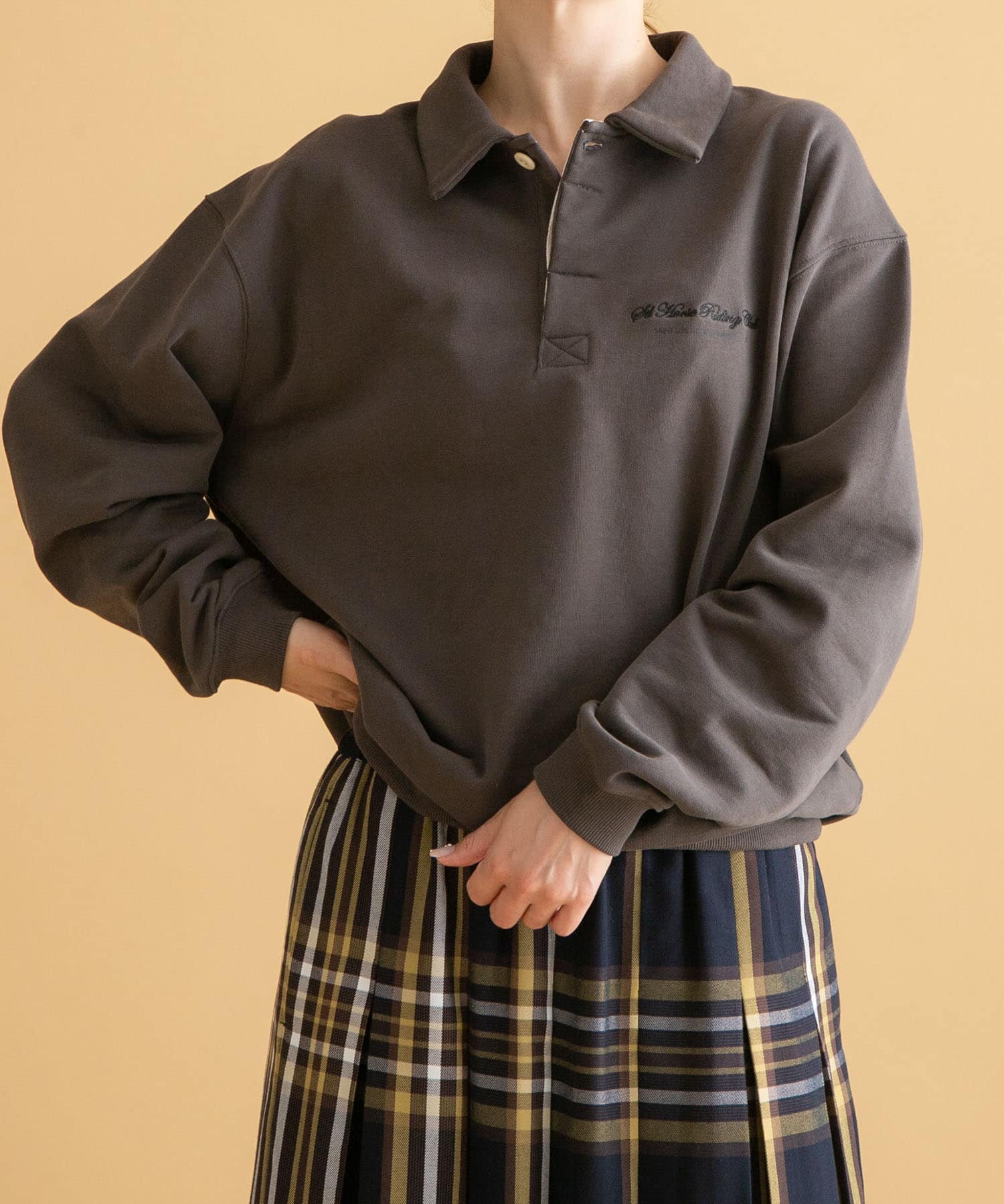 GEM SPORTSWEAR　スウェットポロシャツ