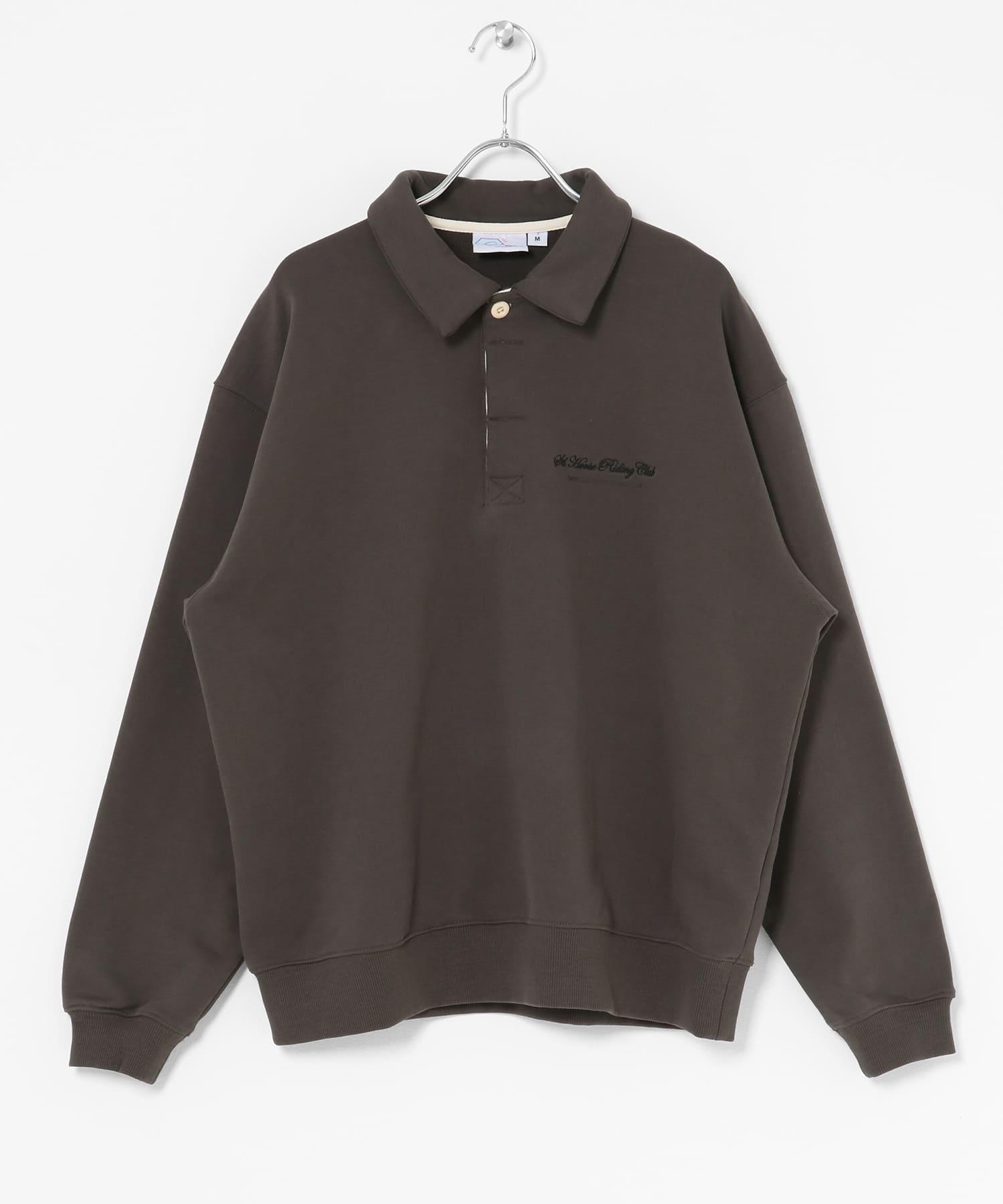 GEM SPORTSWEAR　スウェットポロシャツ チャコール M