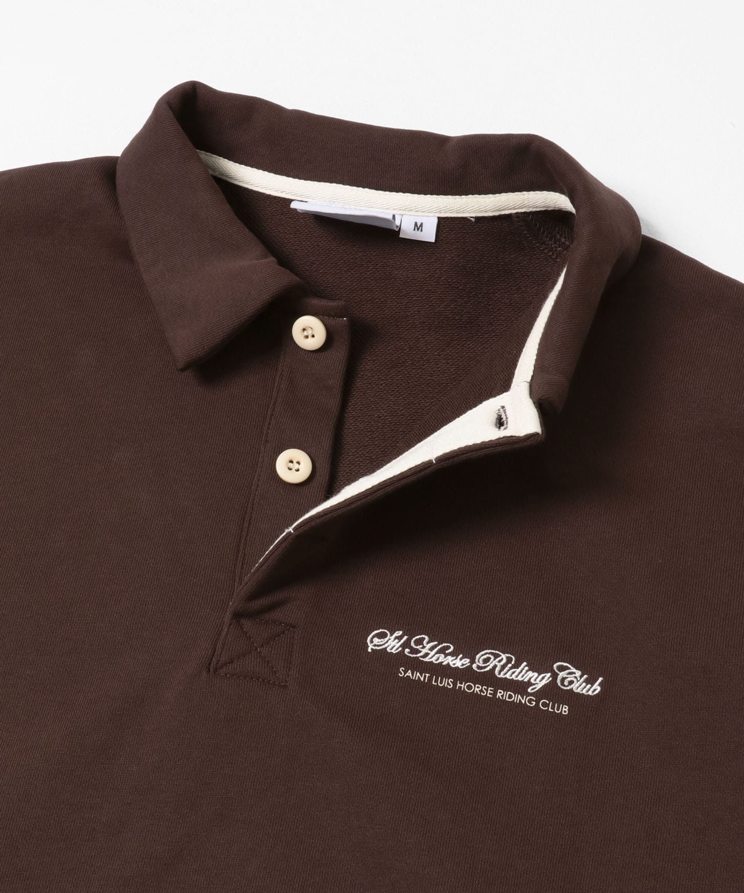 GEM SPORTSWEAR　スウェットポロシャツ ブラウン M