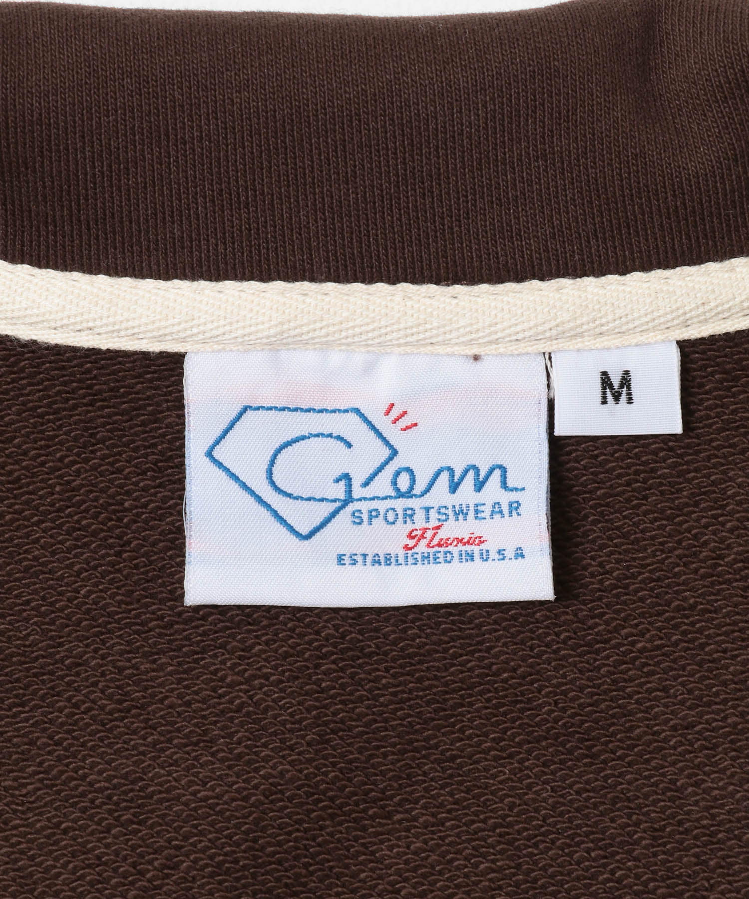 GEM SPORTSWEAR　スウェットポロシャツ ブラウン M