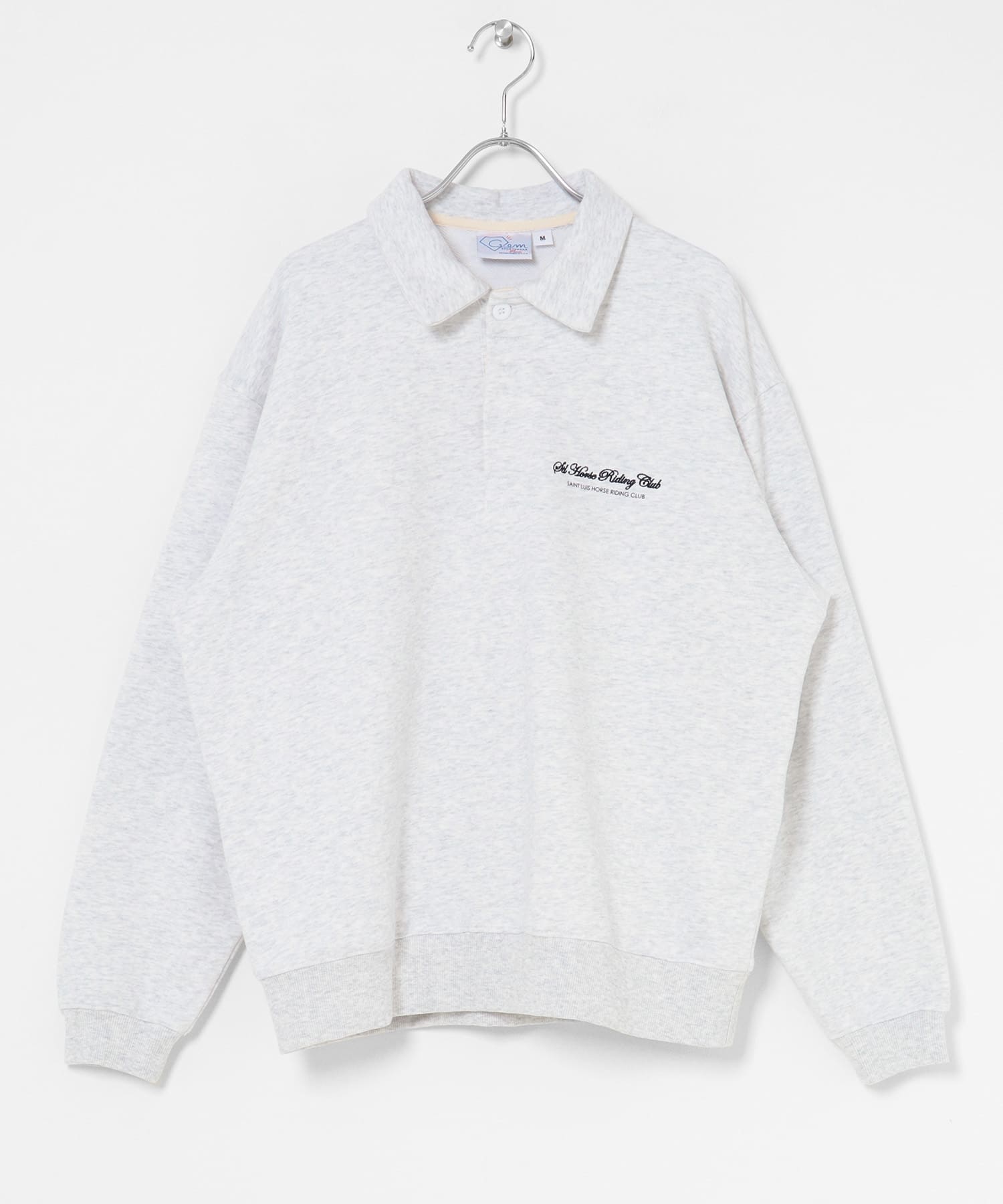 GEM SPORTSWEAR　スウェットポロシャツ オートミール M