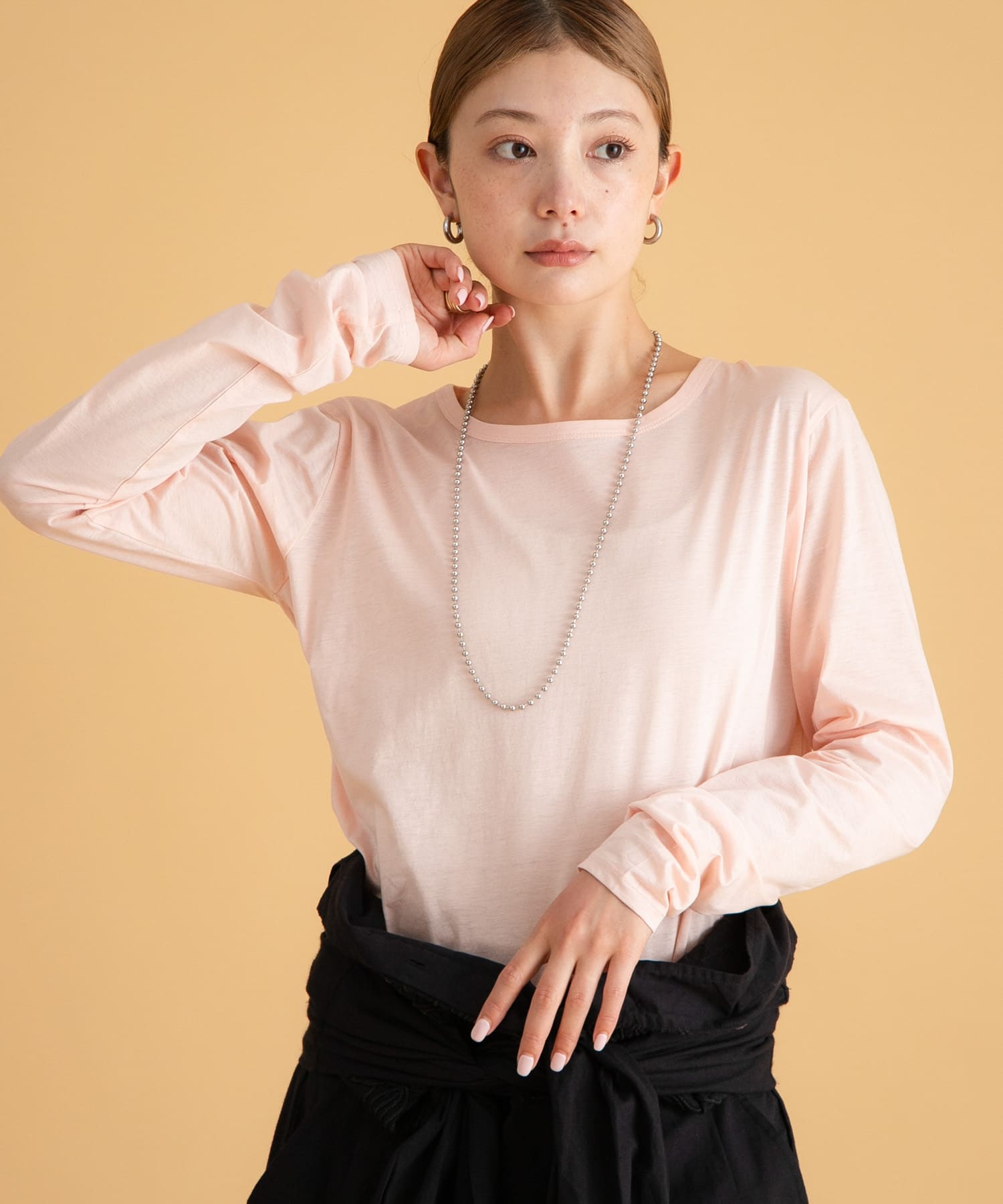 THE RERACS 23AW 36 サイドジップロングスリーブTシャツ THE RERACS