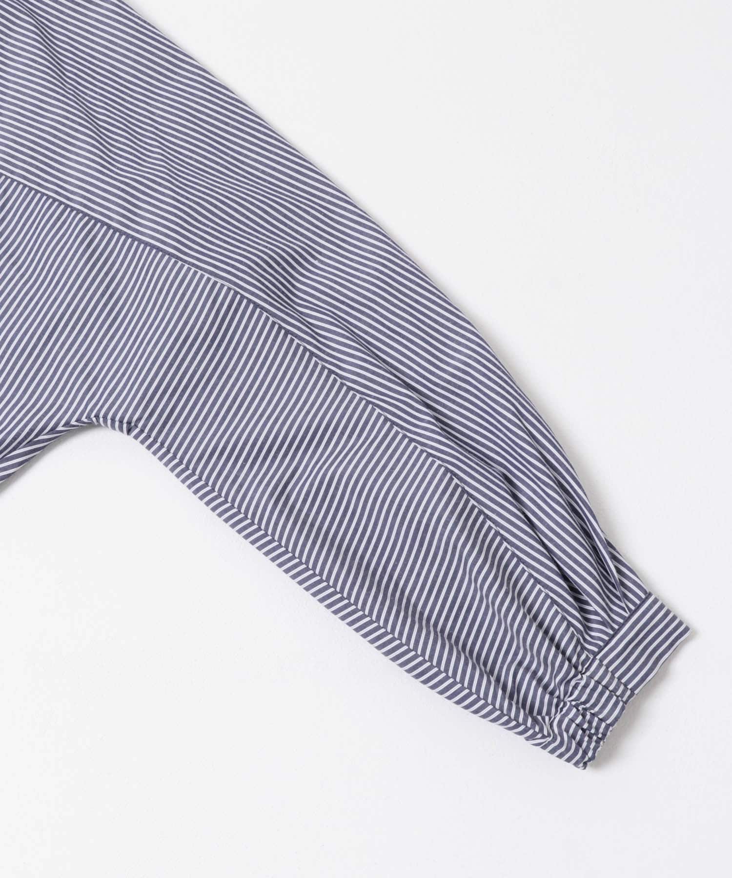 『WEB限定』フロントタックバンドカラーシャツ D.BLU×OFF FREE