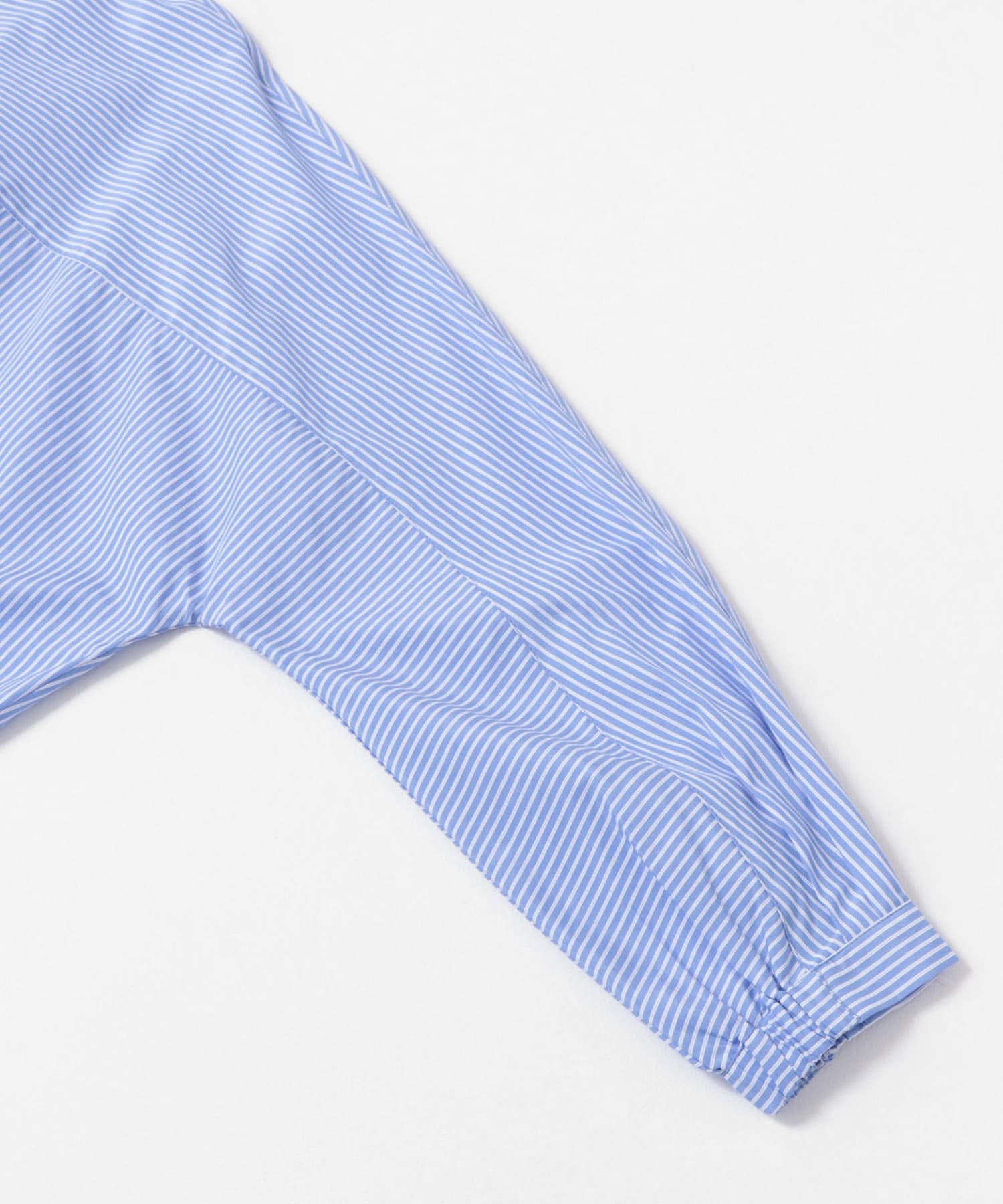 『WEB限定』フロントタックバンドカラーシャツ BLU×OFF FREE