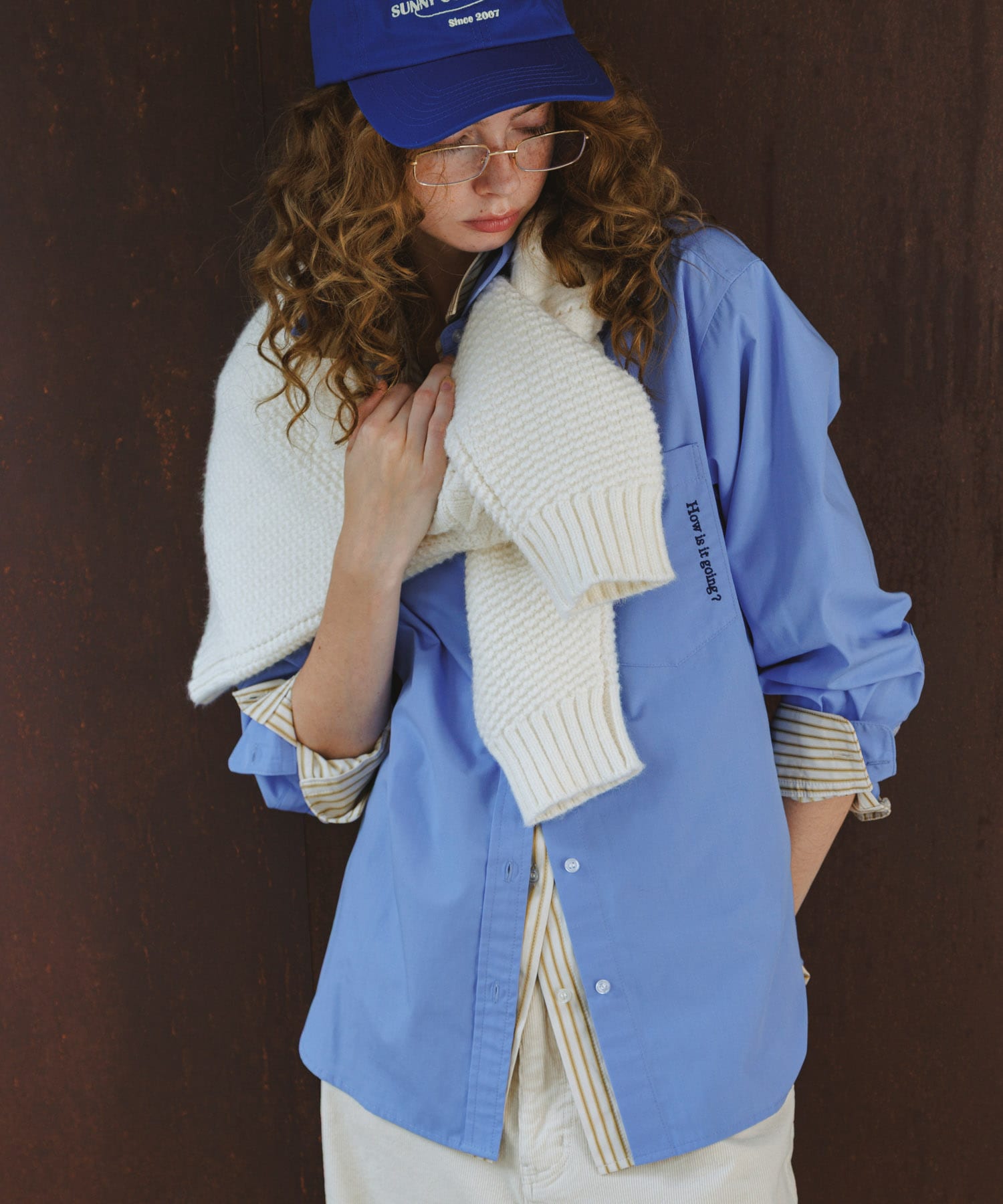 エンブロイダリーストライプアソートシャツ