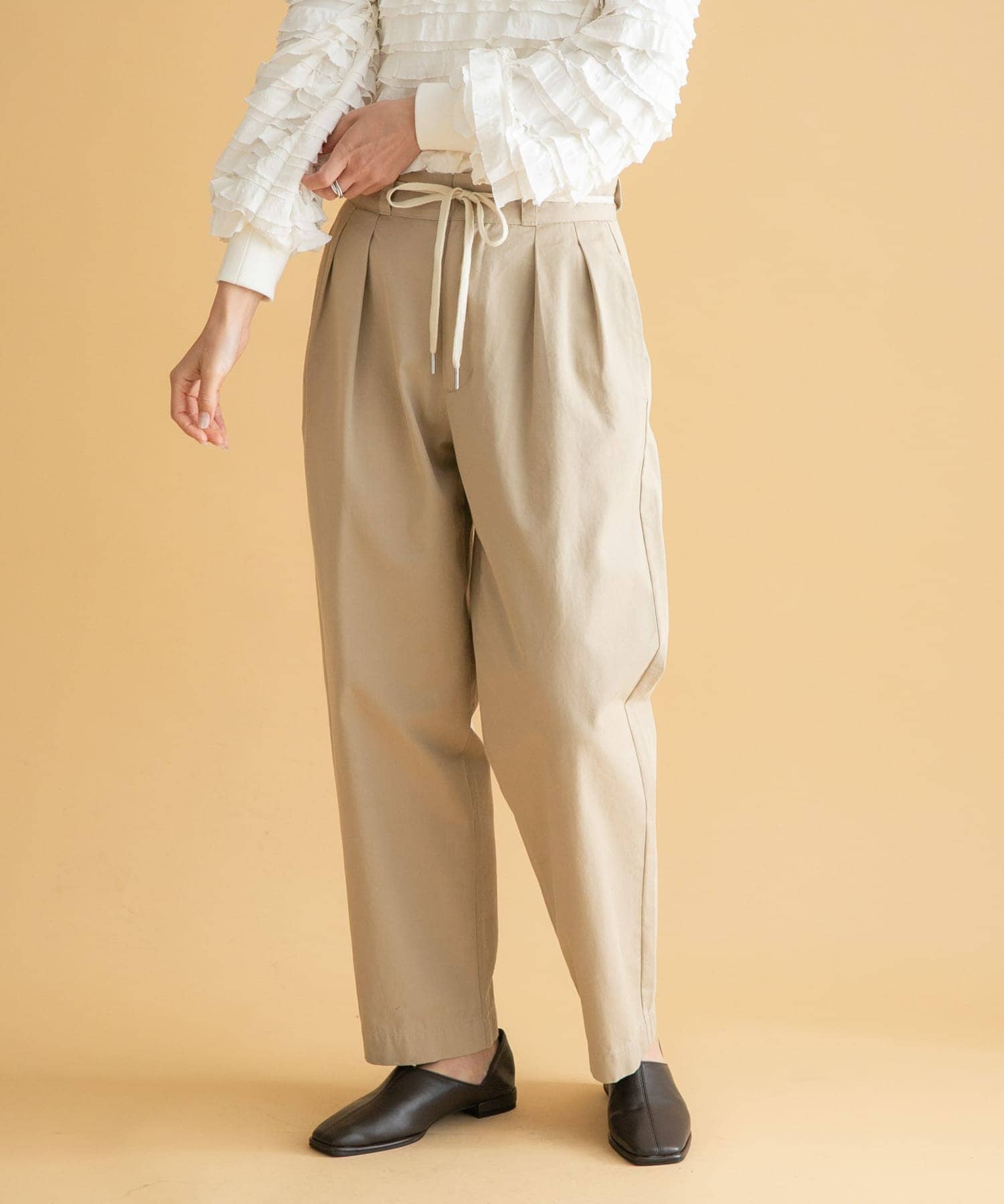3/2WORKS ツータックチノパンツ