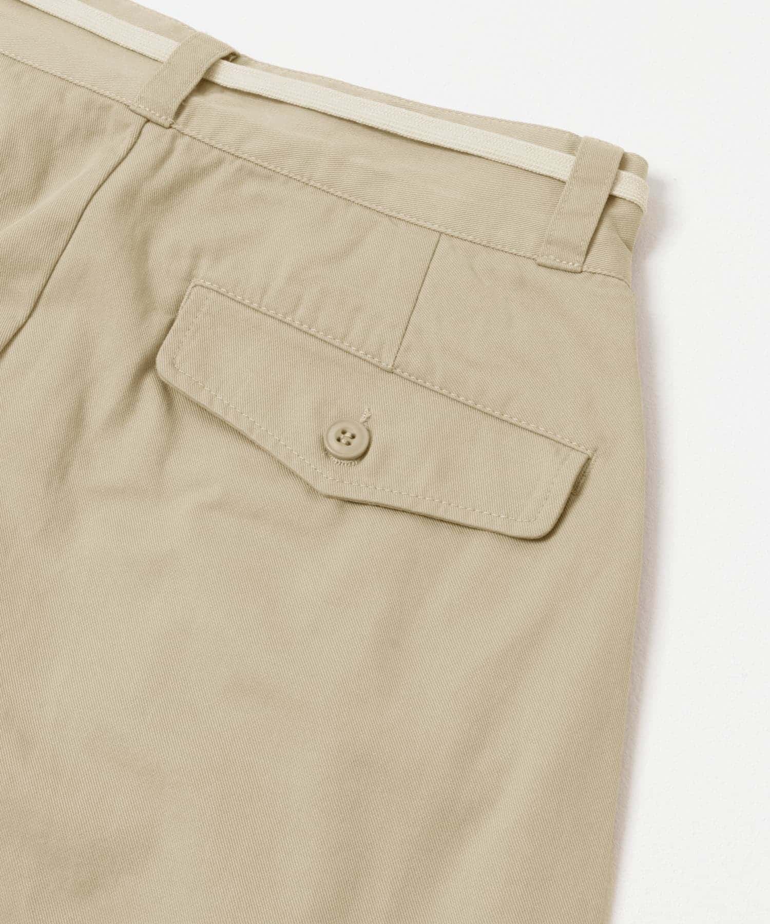 3/2WORKS ツータックチノパンツ BEIGE S