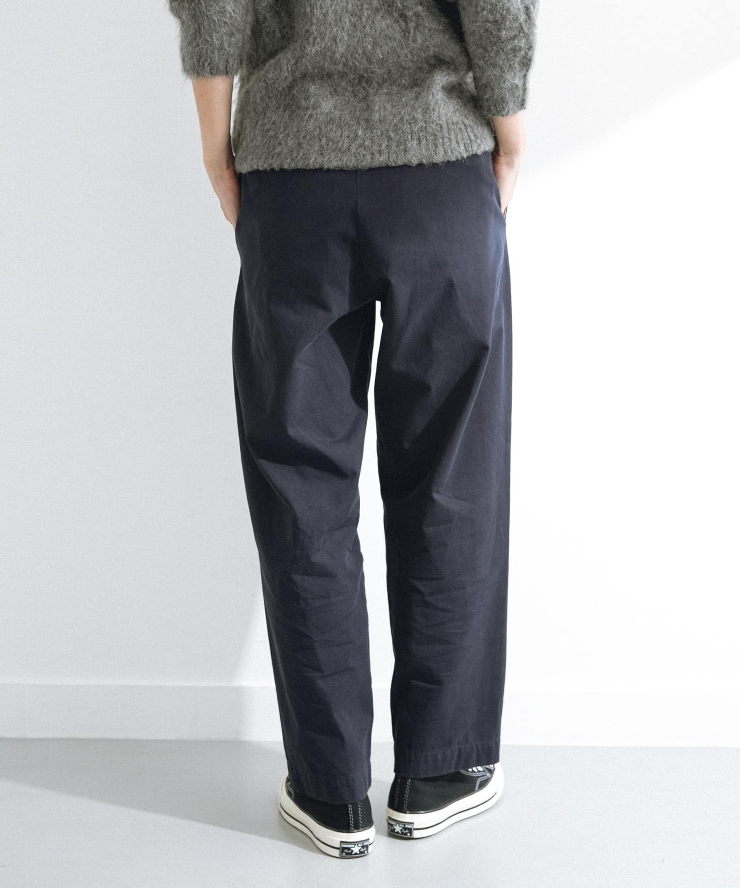 3/2WORKS ツータックチノパンツ NAVY L