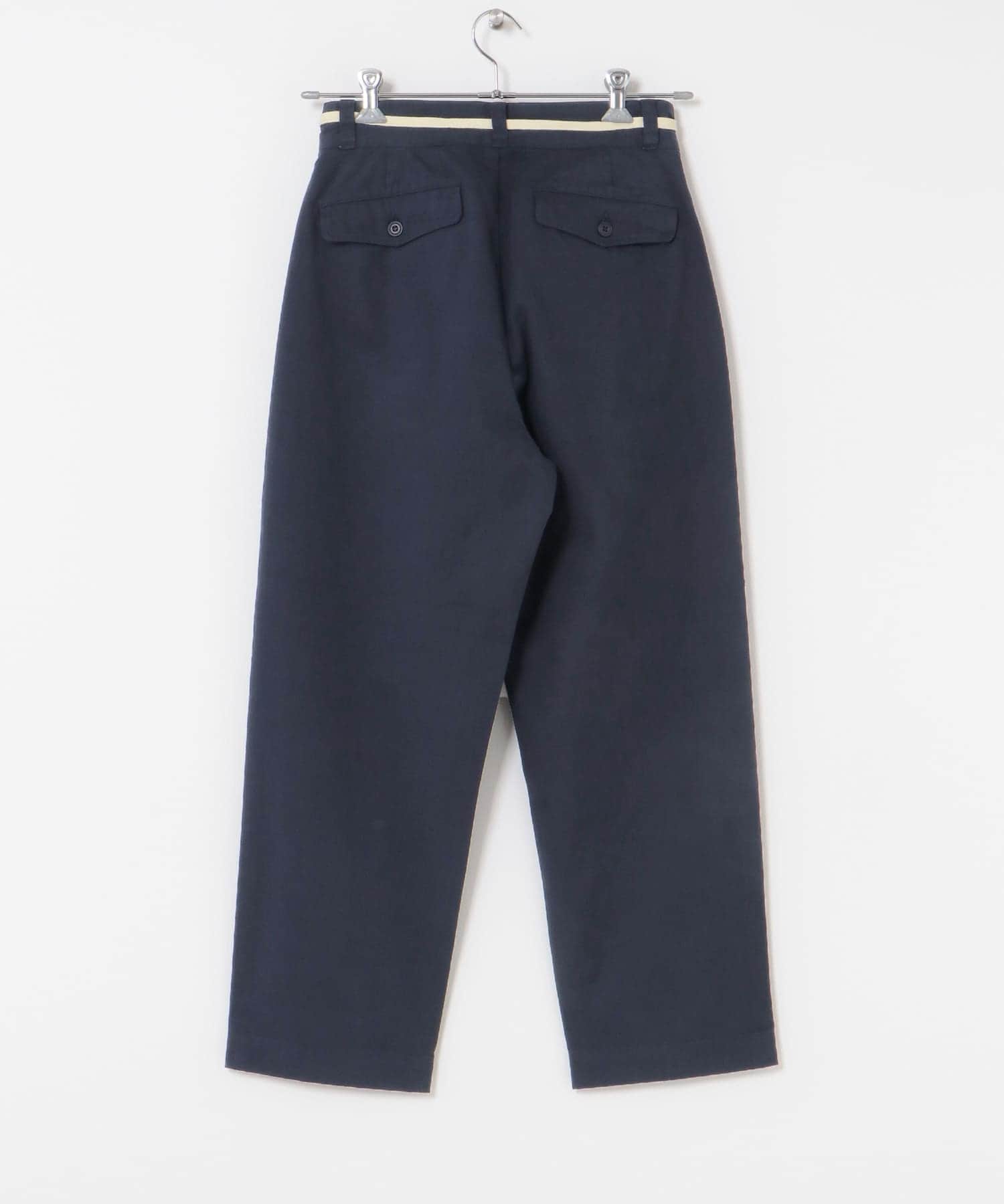 3/2WORKS ツータックチノパンツ NAVY S