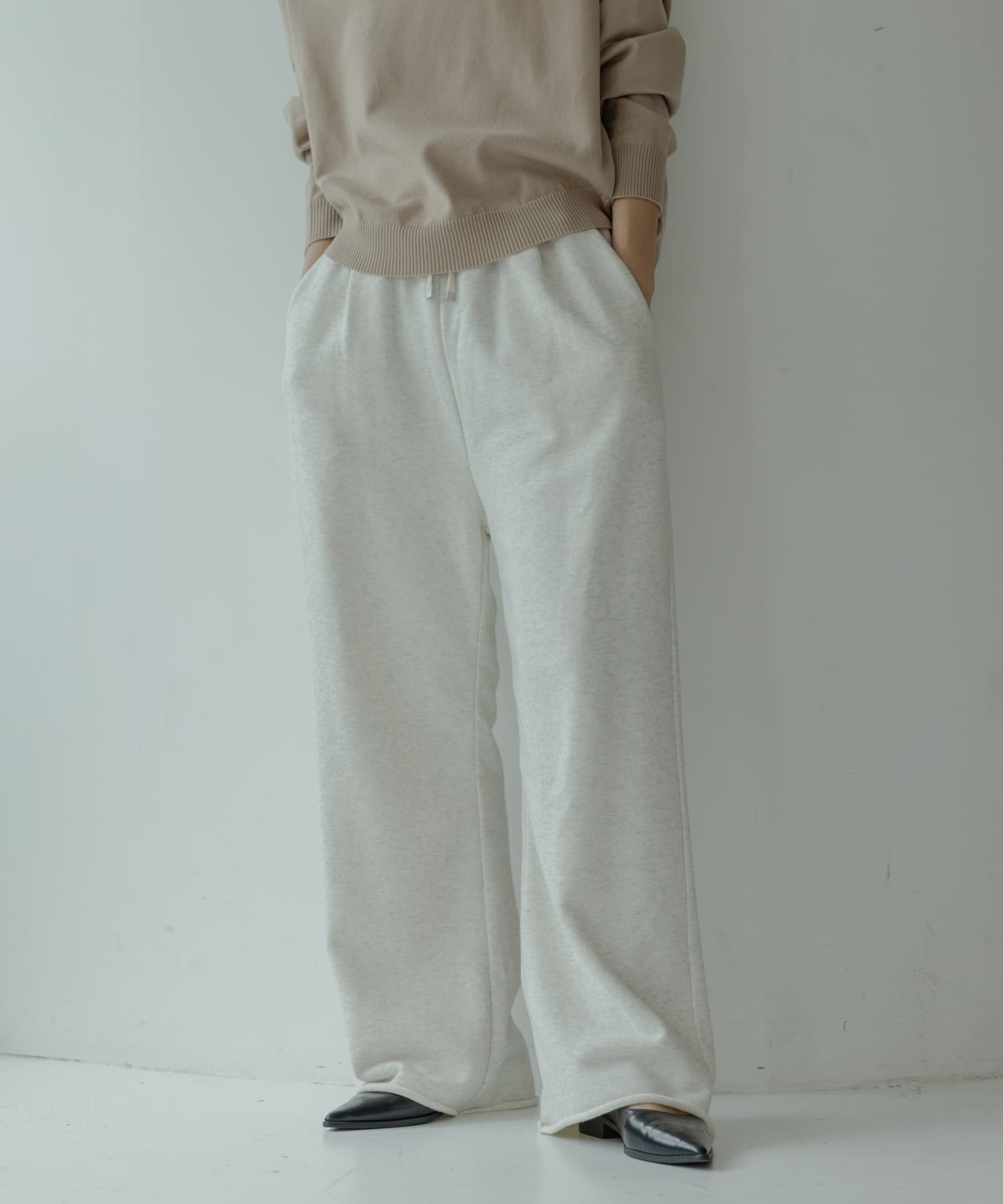 スウェットワイドパンツ